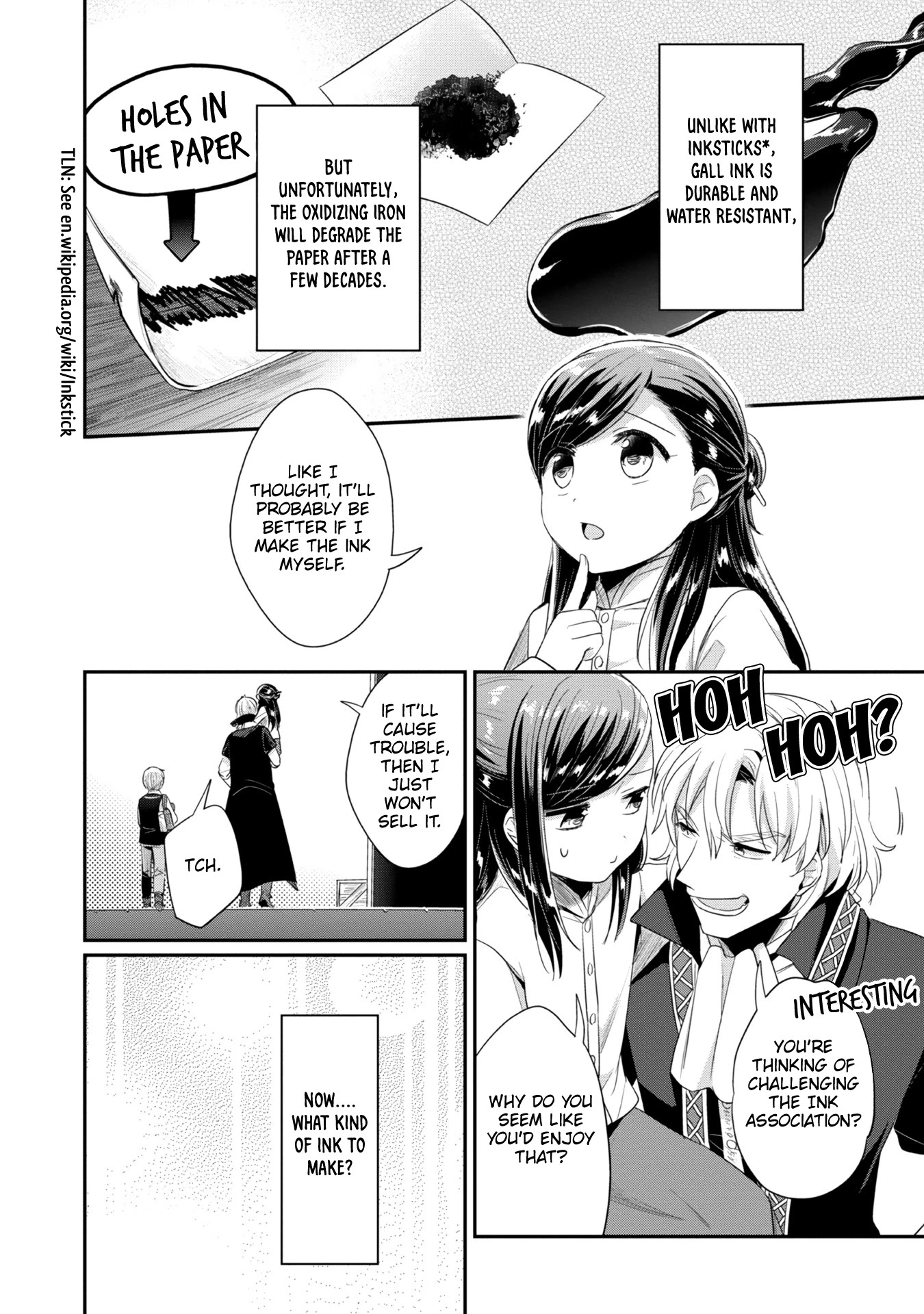 Ascendance of a Bookworm ~I'll Do Anything to Become a Librarian~ Part 2 「I'll Become a Shrine Maiden for Books!」 Chapter 23 page 13 - Chapter 23: Ink Production Preparation