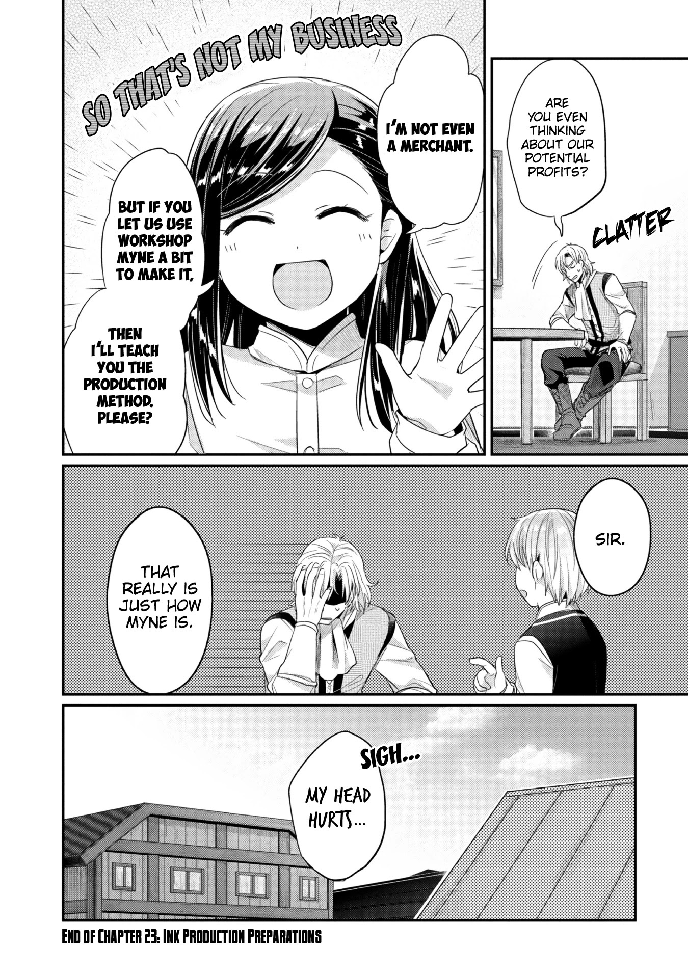 Ascendance of a Bookworm ~I'll Do Anything to Become a Librarian~ Part 2 「I'll Become a Shrine Maiden for Books!」 Chapter 23 page 21 - Chapter 23: Ink Production Preparation