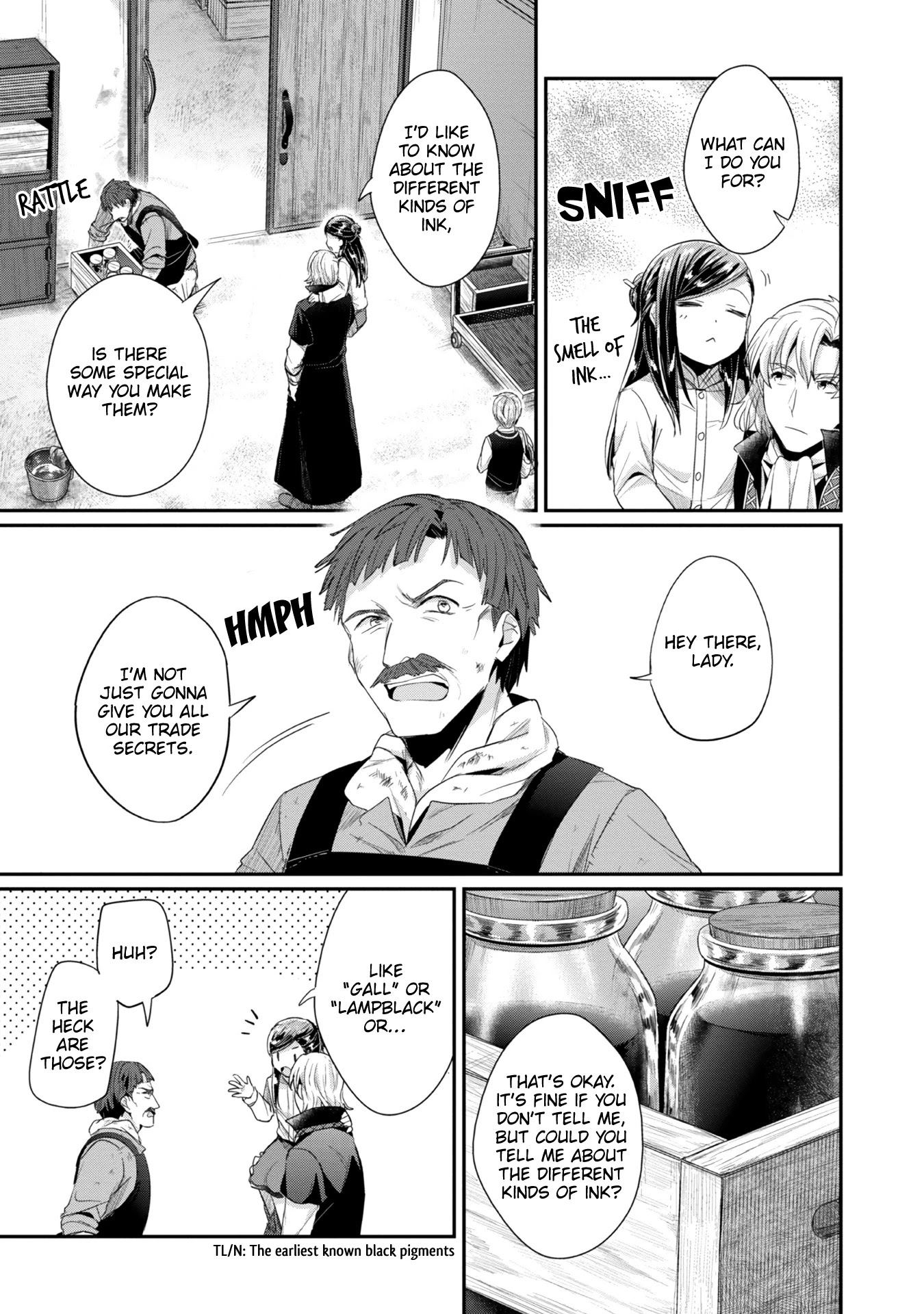 Ascendance of a Bookworm ~I'll Do Anything to Become a Librarian~ Part 2 「I'll Become a Shrine Maiden for Books!」 Chapter 23 page 8 - Chapter 23: Ink Production Preparation