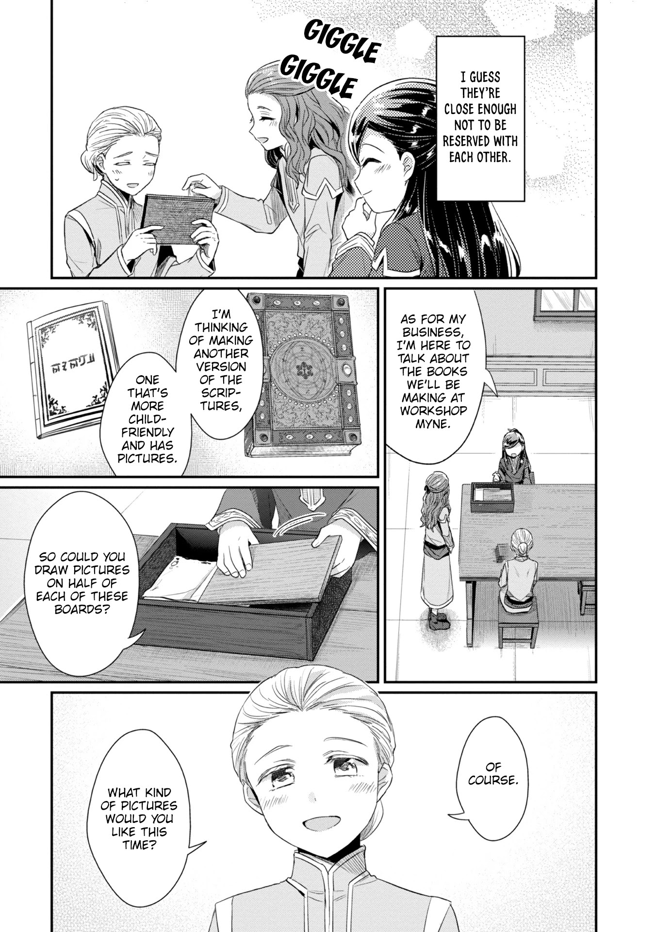 Ascendance of a Bookworm ~I'll Do Anything to Become a Librarian~ Part 2 「I'll Become a Shrine Maiden for Books!」 Chapter 24 page 28 - Chapter 24: Beginning Ink Production