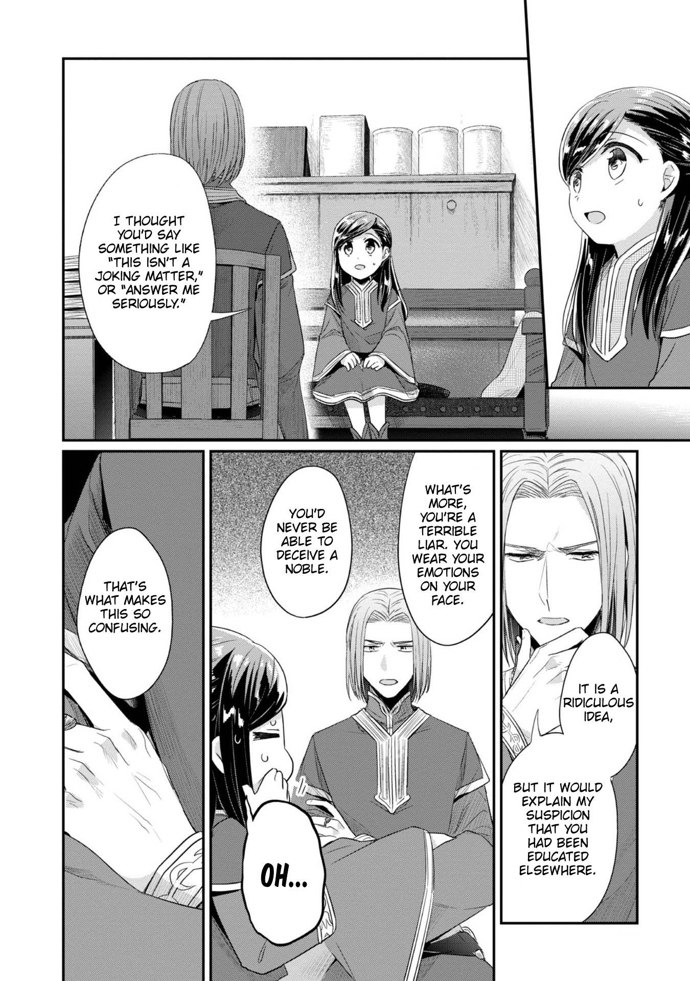 Ascendance of a Bookworm ~I'll Do Anything to Become a Librarian~ Part 2 「I'll Become a Shrine Maiden for Books!」 Chapter 26 page 14 - Chapter 26: Distrust and New Connections