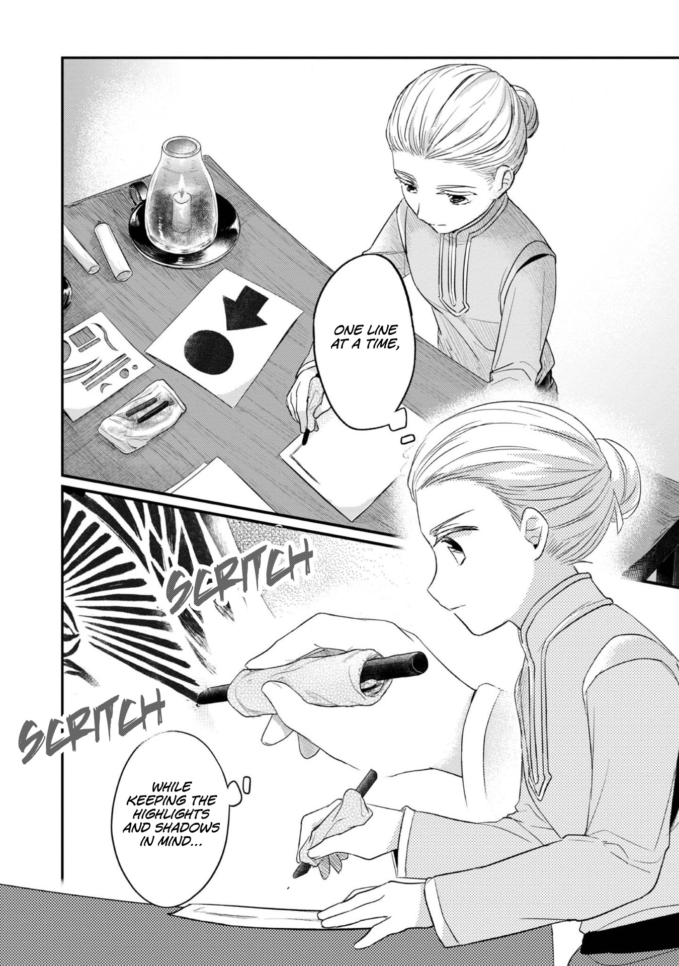 Ascendance of a Bookworm ~I'll Do Anything to Become a Librarian~ Part 2 「I'll Become a Shrine Maiden for Books!」 Chapter 27 page 21 - Chapter 27: Stencil Preparations