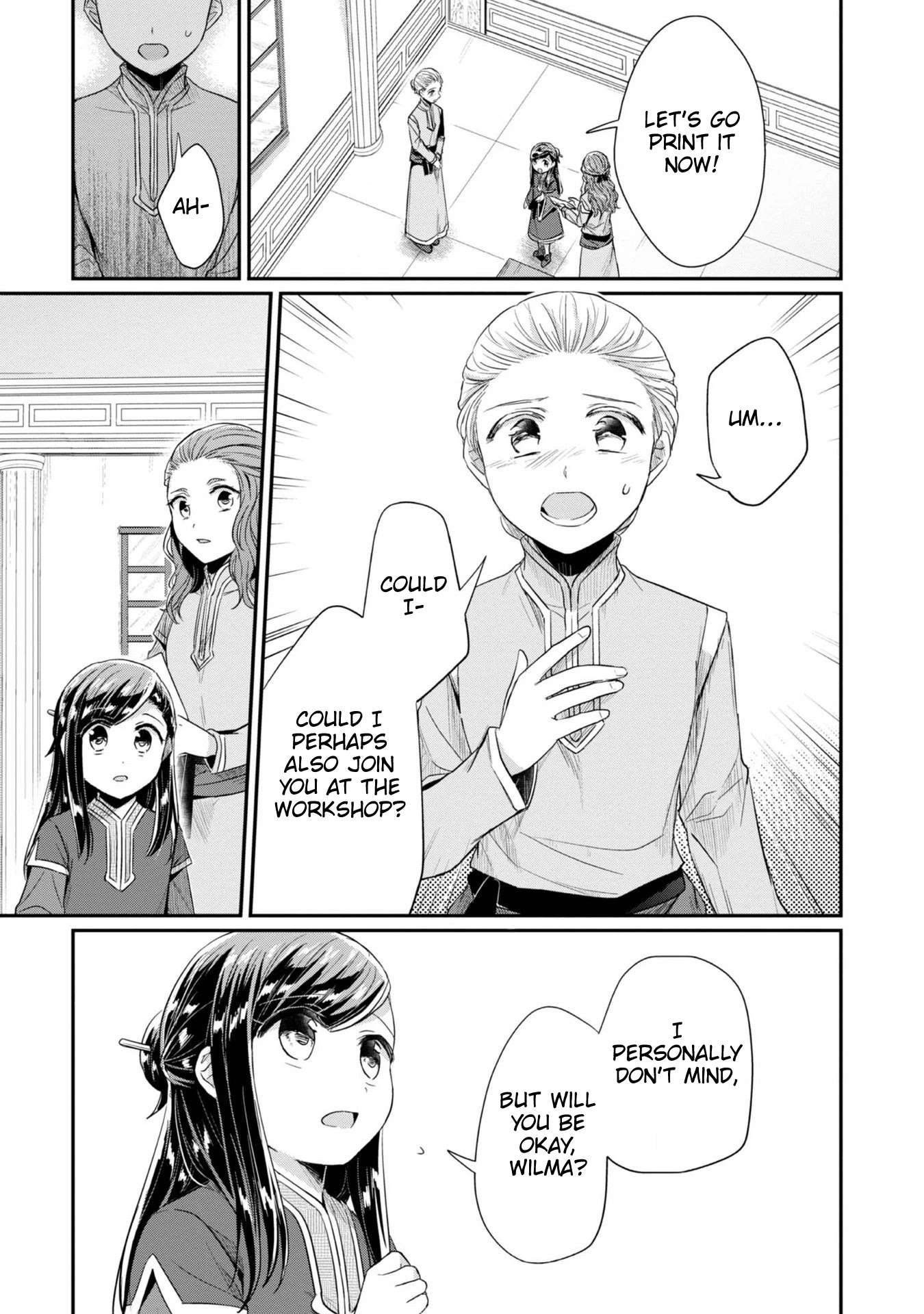 Ascendance of a Bookworm ~I'll Do Anything to Become a Librarian~ Part 2 「I'll Become a Shrine Maiden for Books!」 Chapter 28 page 8 - Chapter 28: Binding the Children's Scriptures