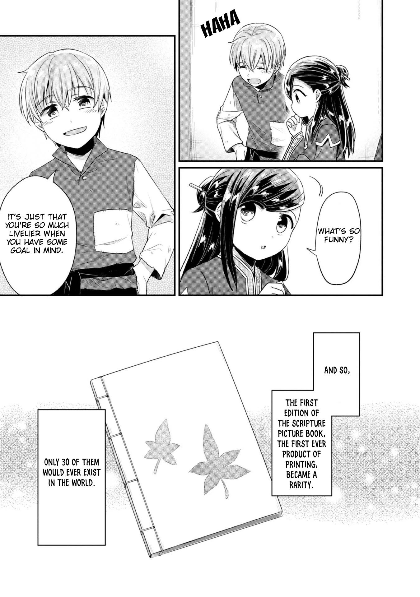Ascendance of a Bookworm ~I'll Do Anything to Become a Librarian~ Part 2 「I'll Become a Shrine Maiden for Books!」 Chapter 29 page 6 - Chapter 29: Once the Scriptures Picture Book is finished