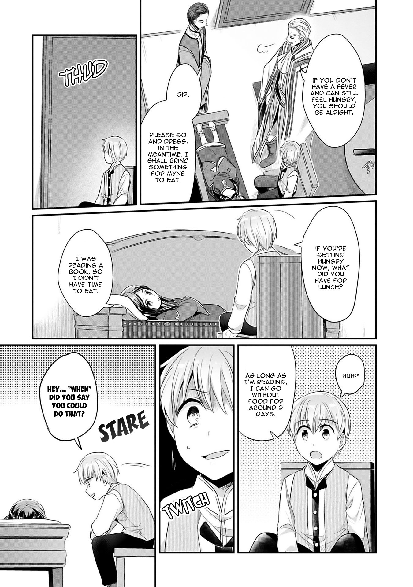 Ascendance of a Bookworm ~I'll Do Anything to Become a Librarian~ Part 2 「I'll Become a Shrine Maiden for Books!」 Chapter 3 page 17 - Chapter 3: The Reason I Collapsed