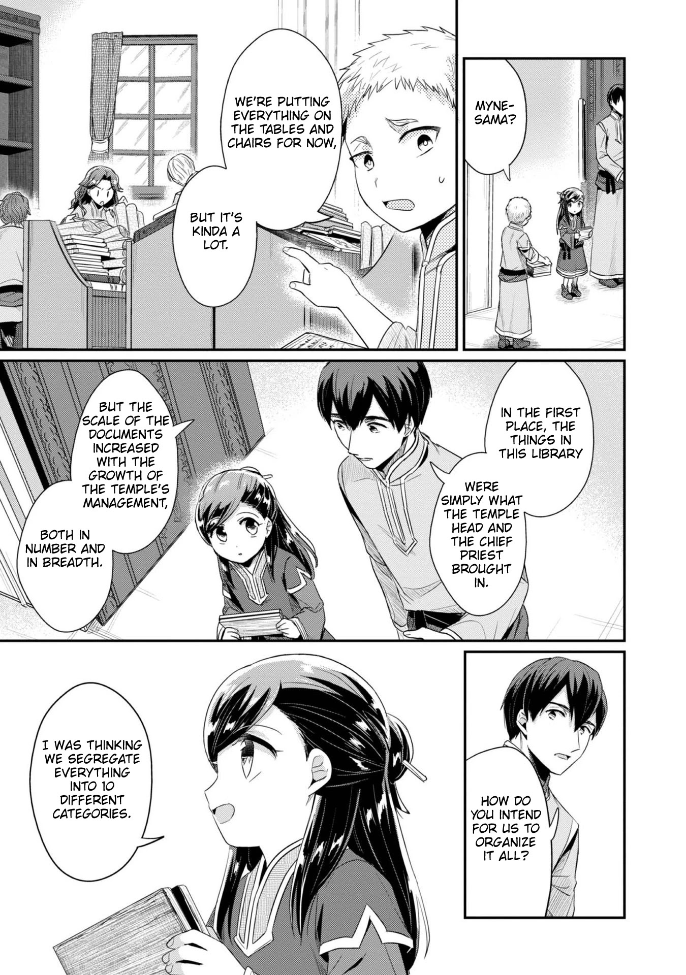 Ascendance of a Bookworm ~I'll Do Anything to Become a Librarian~ Part 2 「I'll Become a Shrine Maiden for Books!」 Chapter 30 page 15 - Chapter 30: The Myne Decimal System