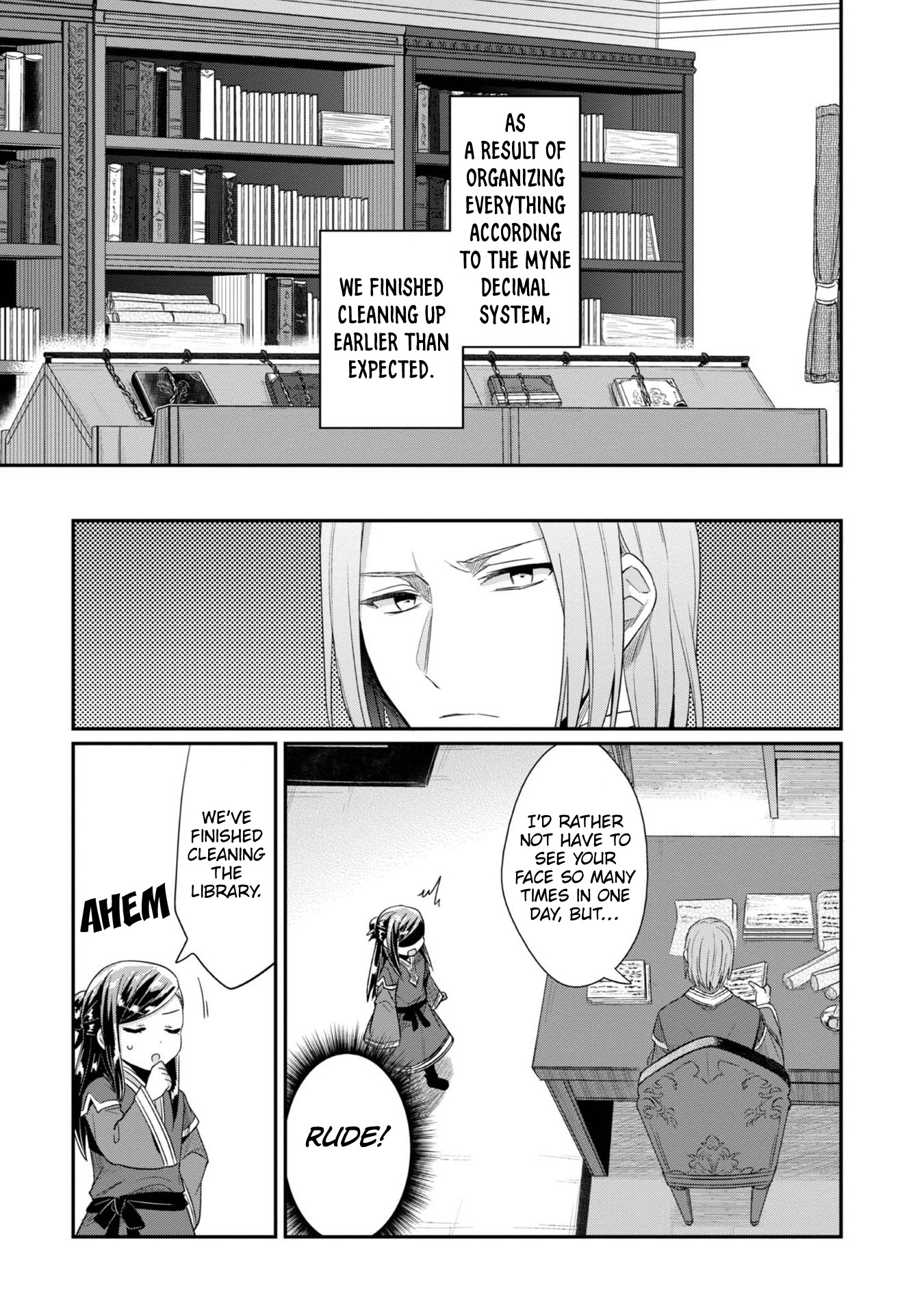 Ascendance of a Bookworm ~I'll Do Anything to Become a Librarian~ Part 2 「I'll Become a Shrine Maiden for Books!」 Chapter 30 page 19 - Chapter 30: The Myne Decimal System