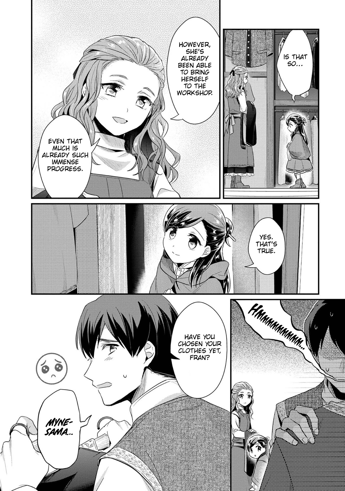 Ascendance of a Bookworm ~I'll Do Anything to Become a Librarian~ Part 2 「I'll Become a Shrine Maiden for Books!」 Chapter 32 page 15 - Chapter 32: Buying Winter Clothing
