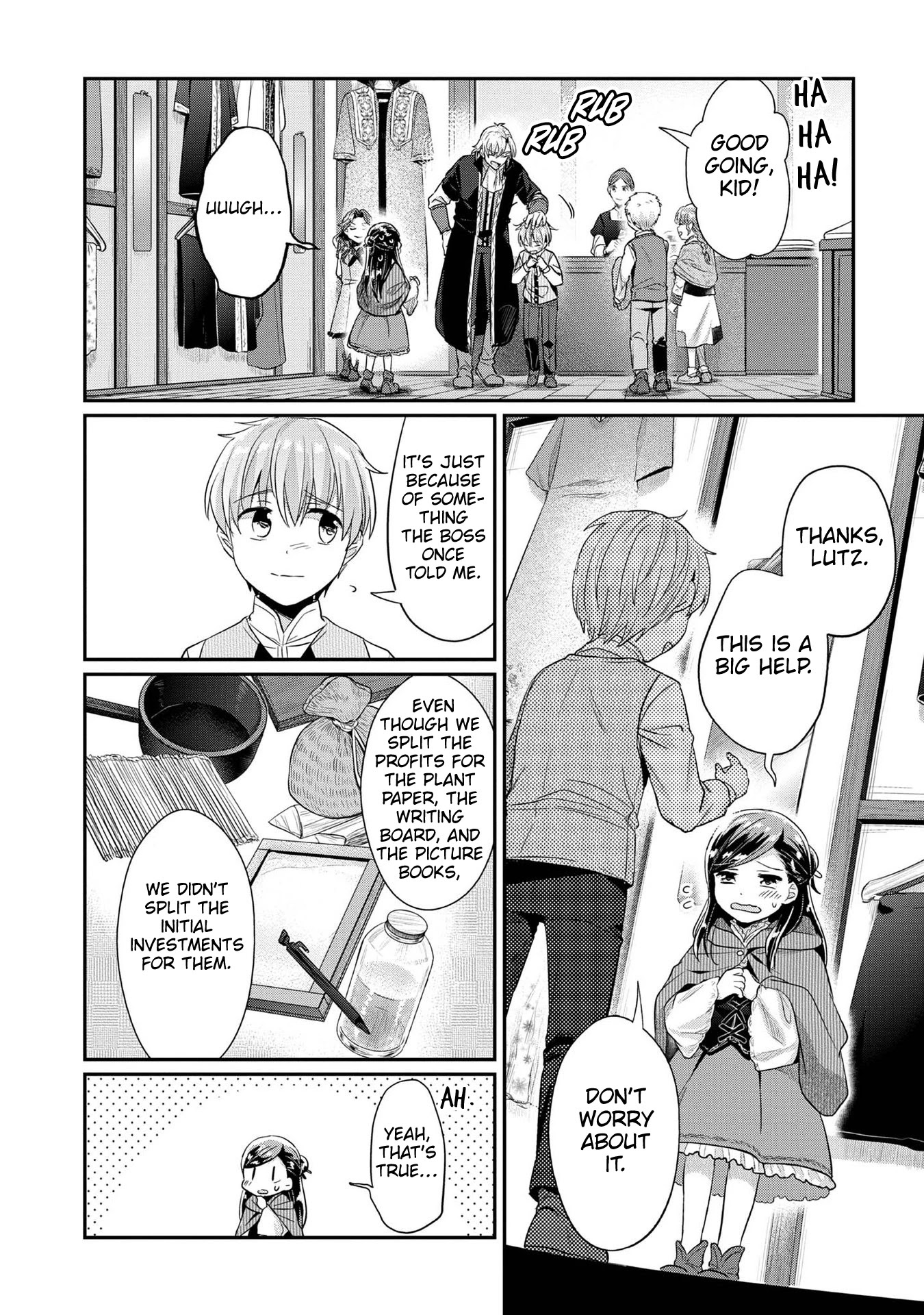 Ascendance of a Bookworm ~I'll Do Anything to Become a Librarian~ Part 2 「I'll Become a Shrine Maiden for Books!」 Chapter 32 page 21 - Chapter 32: Buying Winter Clothing