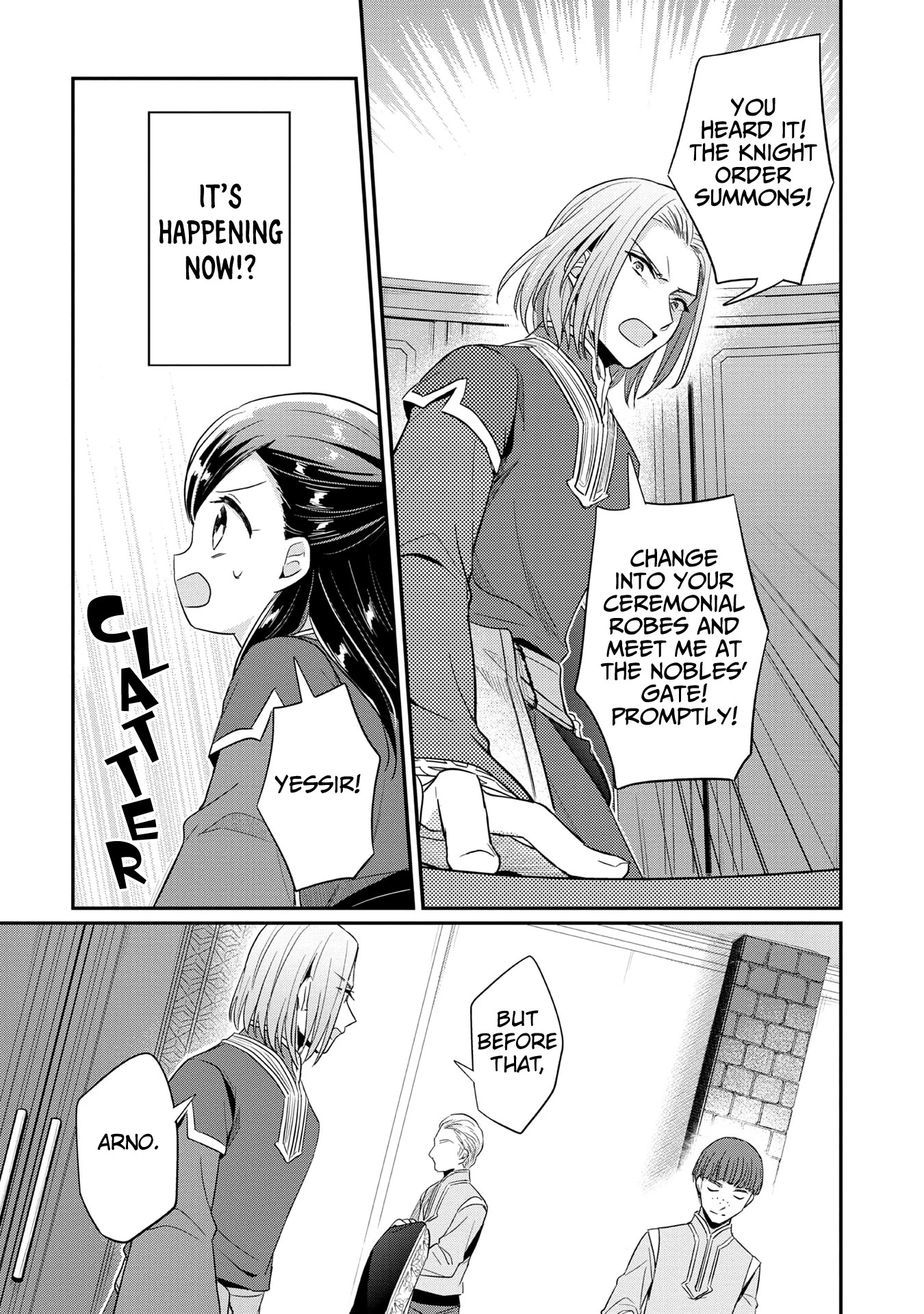 Ascendance of a Bookworm ~I'll Do Anything to Become a Librarian~ Part 2 「I'll Become a Shrine Maiden for Books!」 Chapter 33 page 27 - Chapter 33: Winter Preparations and a Summons from the Knight Order