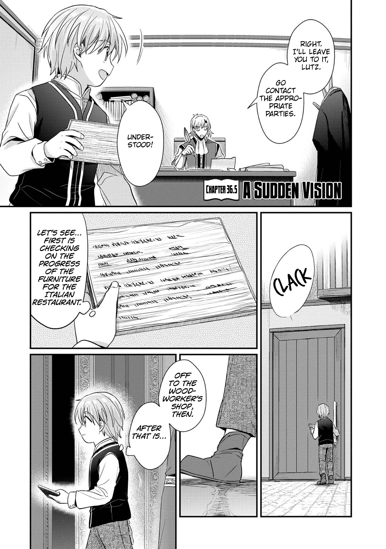 Ascendance of a Bookworm ~I'll Do Anything to Become a Librarian~ Part 2 「I'll Become a Shrine Maiden for Books!」 Chapter 36.5 page 2 - Chapter 36.5: A Sudden Vision