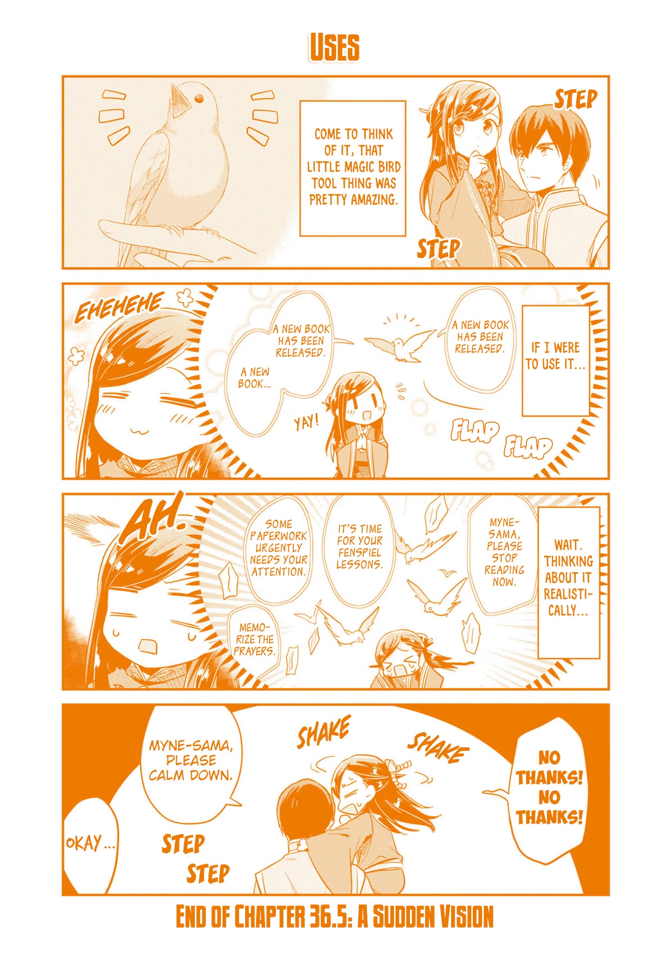 Ascendance of a Bookworm ~I'll Do Anything to Become a Librarian~ Part 2 「I'll Become a Shrine Maiden for Books!」 Chapter 36.5 page 9 - Chapter 36.5: A Sudden Vision