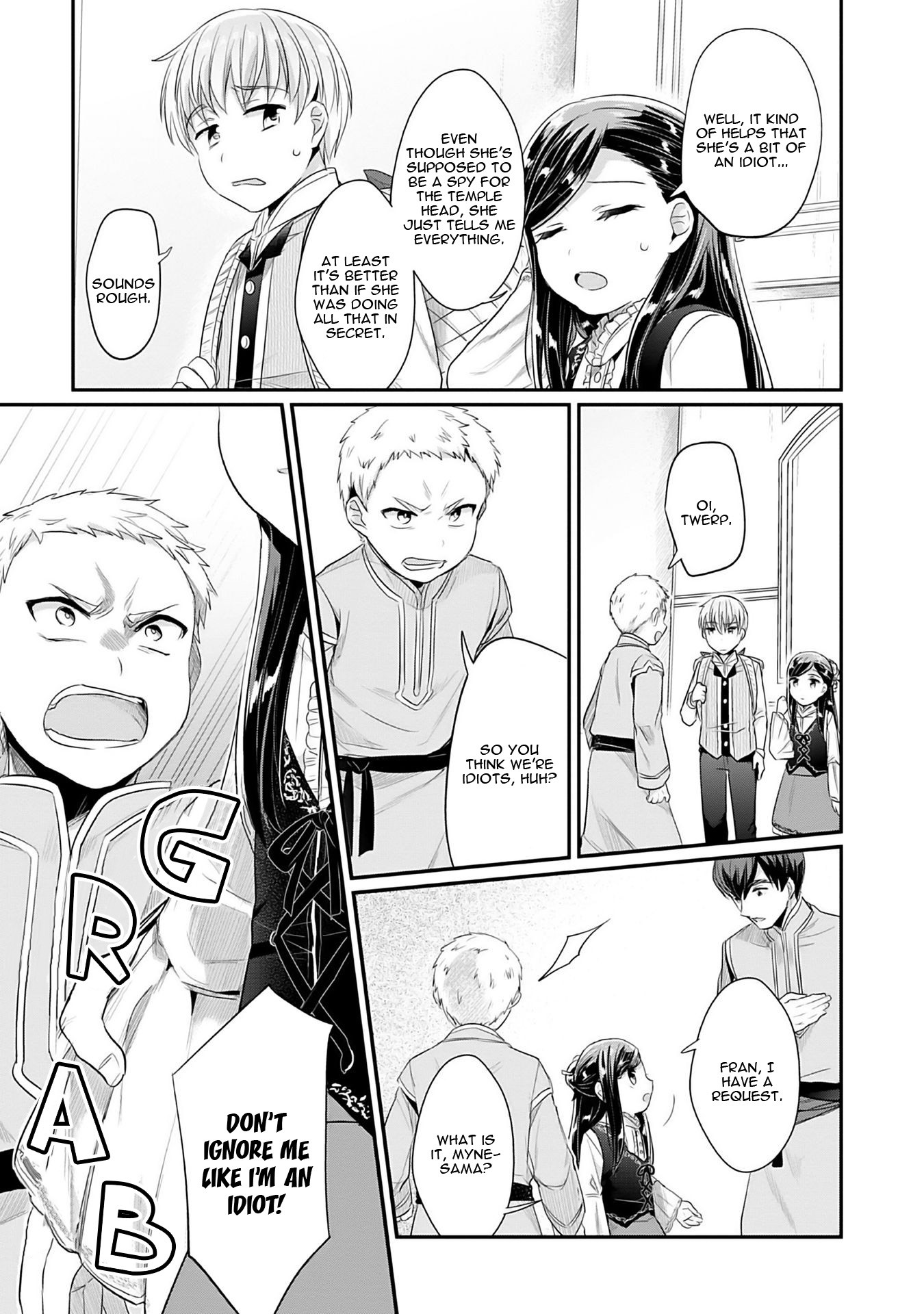 Ascendance of a Bookworm ~I'll Do Anything to Become a Librarian~ Part 2 「I'll Become a Shrine Maiden for Books!」 Chapter 4 page 26 - Chapter 4: What Should Be Given