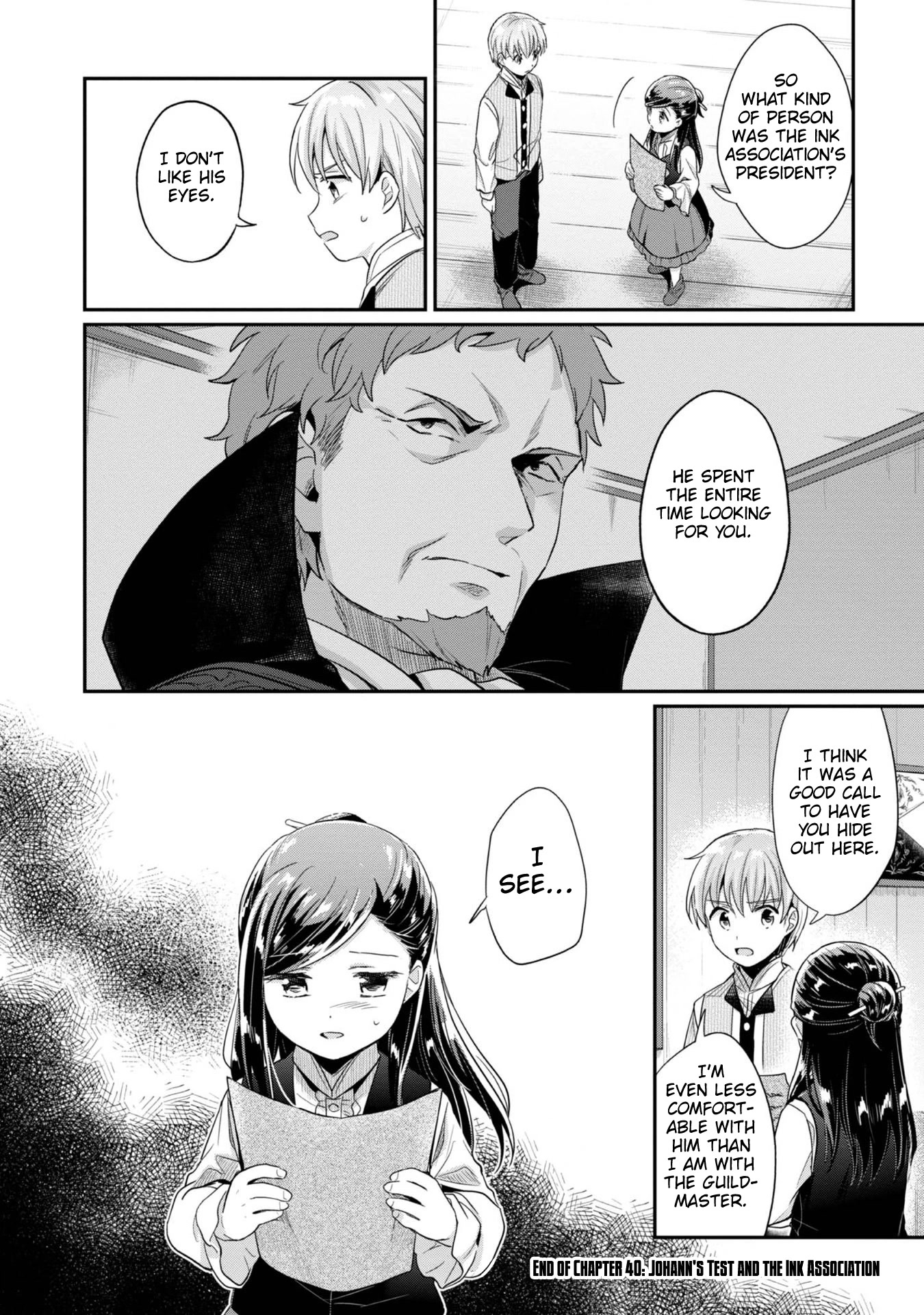 Ascendance of a Bookworm ~I'll Do Anything to Become a Librarian~ Part 2 「I'll Become a Shrine Maiden for Books!」 Chapter 40 page 19 - Chapter 40: Johann's Test and the Ink Association