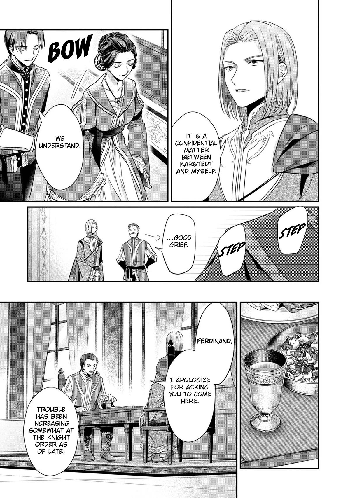 Ascendance of a Bookworm ~I'll Do Anything to Become a Librarian~ Part 2 「I'll Become a Shrine Maiden for Books!」 Chapter 41.5 page 4 - Chapter 41.5: At Karstedt's Home