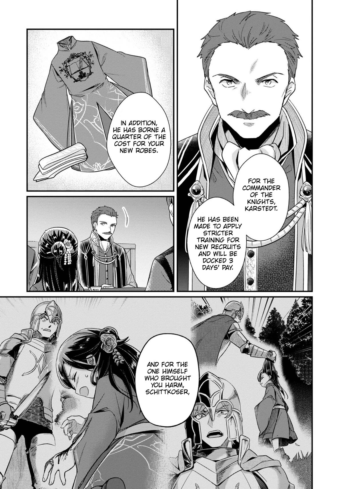 Ascendance of a Bookworm ~I'll Do Anything to Become a Librarian~ Part 2 「I'll Become a Shrine Maiden for Books!」 Chapter 42 page 24 - Chapter 42: The Knight Order's Punishment and My Future