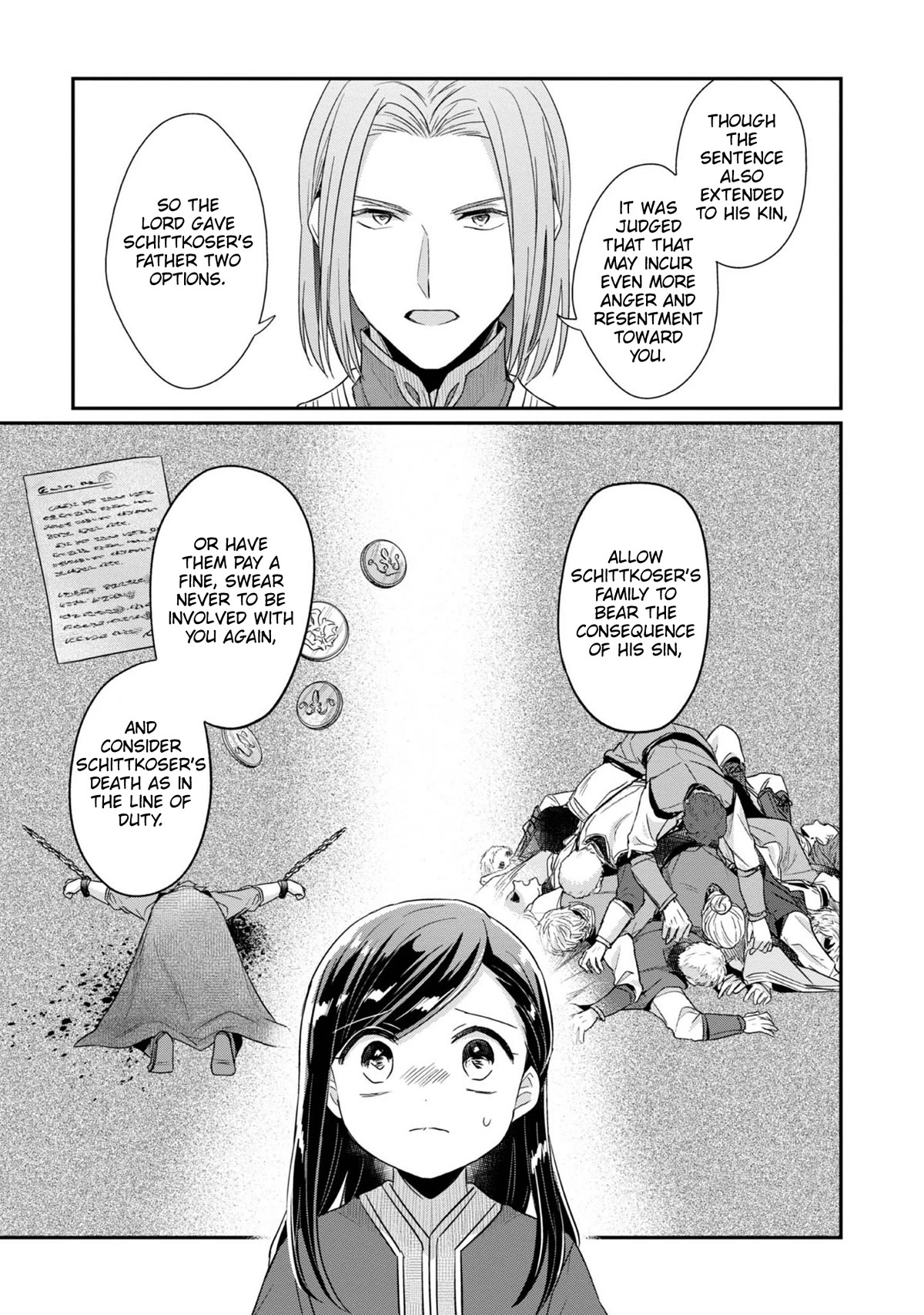 Ascendance of a Bookworm ~I'll Do Anything to Become a Librarian~ Part 2 「I'll Become a Shrine Maiden for Books!」 Chapter 42 page 26 - Chapter 42: The Knight Order's Punishment and My Future
