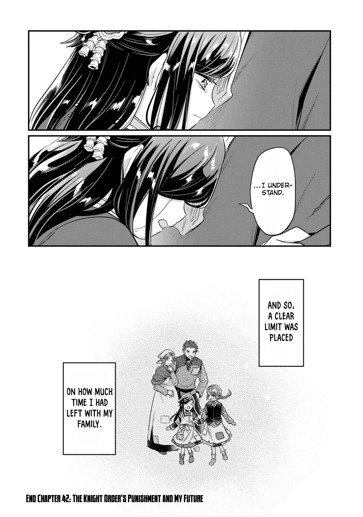 Ascendance of a Bookworm ~I'll Do Anything to Become a Librarian~ Part 2 「I'll Become a Shrine Maiden for Books!」 Chapter 42 page 44 - Chapter 42: The Knight Order's Punishment and My Future
