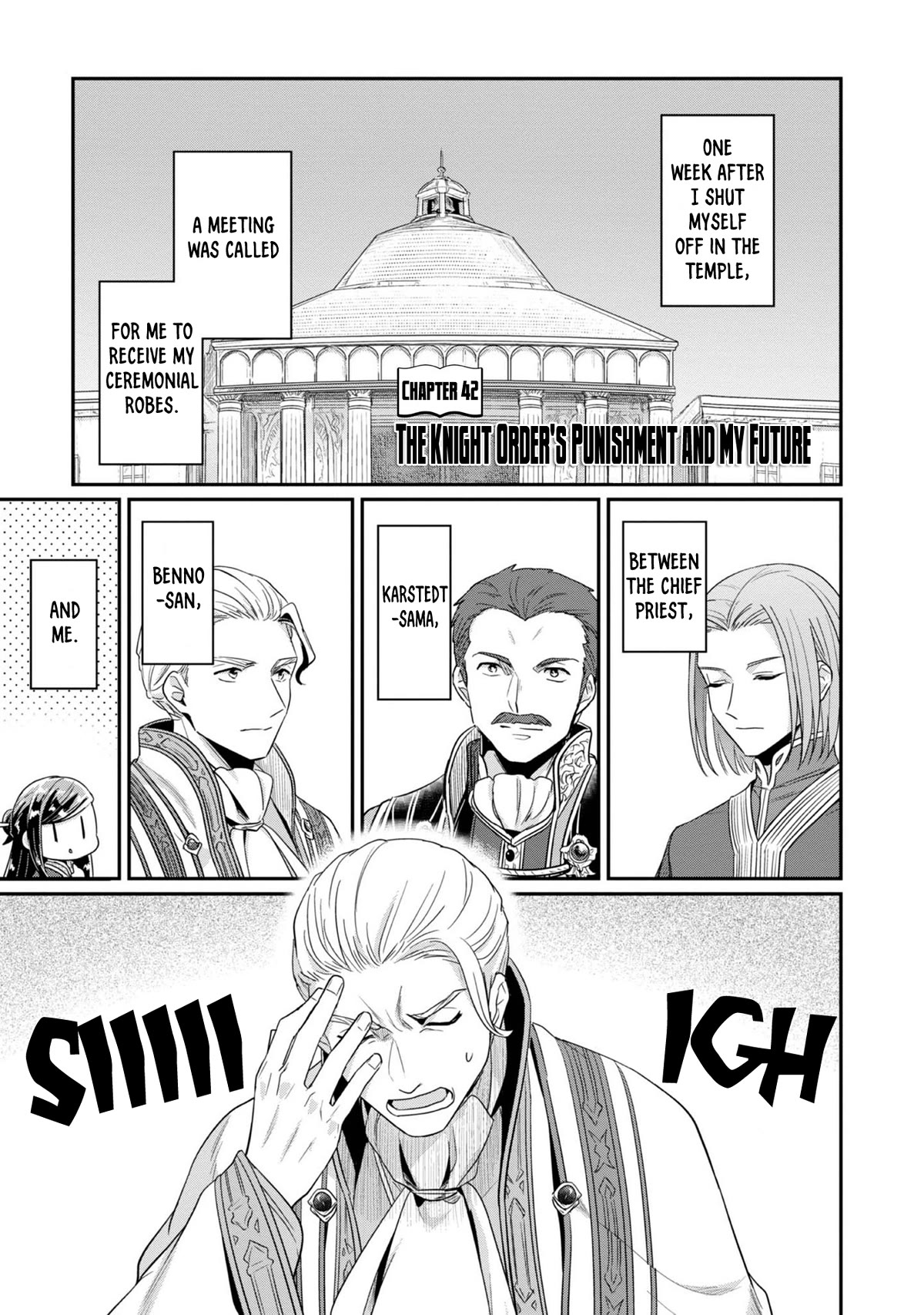 Ascendance of a Bookworm ~I'll Do Anything to Become a Librarian~ Part 2 「I'll Become a Shrine Maiden for Books!」 Chapter 42 page 8 - Chapter 42: The Knight Order's Punishment and My Future