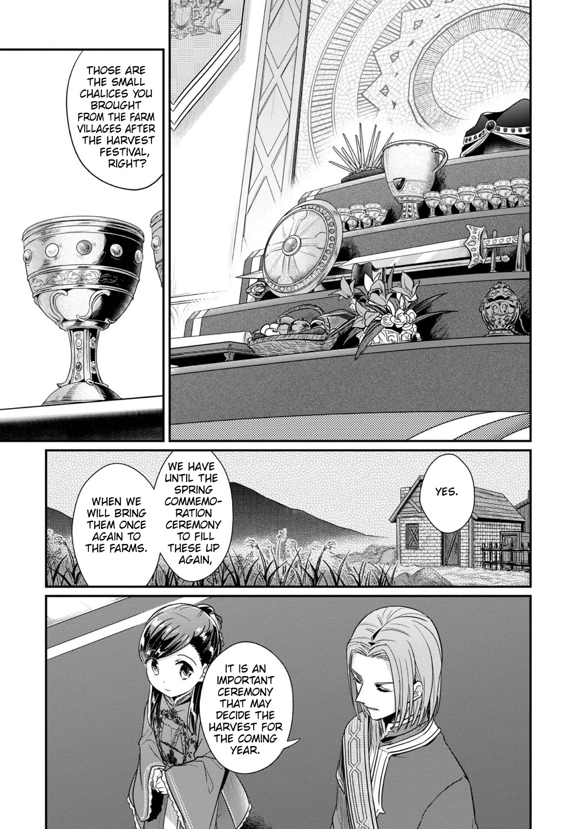 Ascendance of a Bookworm ~I'll Do Anything to Become a Librarian~ Part 2 「I'll Become a Shrine Maiden for Books!」 Chapter 43 page 28 - Chapter 43: The Offertory Ceremony