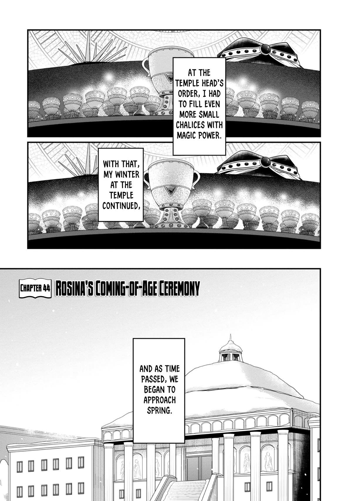 Ascendance of a Bookworm ~I'll Do Anything to Become a Librarian~ Part 2 「I'll Become a Shrine Maiden for Books!」 Chapter 44 page 2 - Chapter 44: Rosina's Coming-of-Age Ceremony