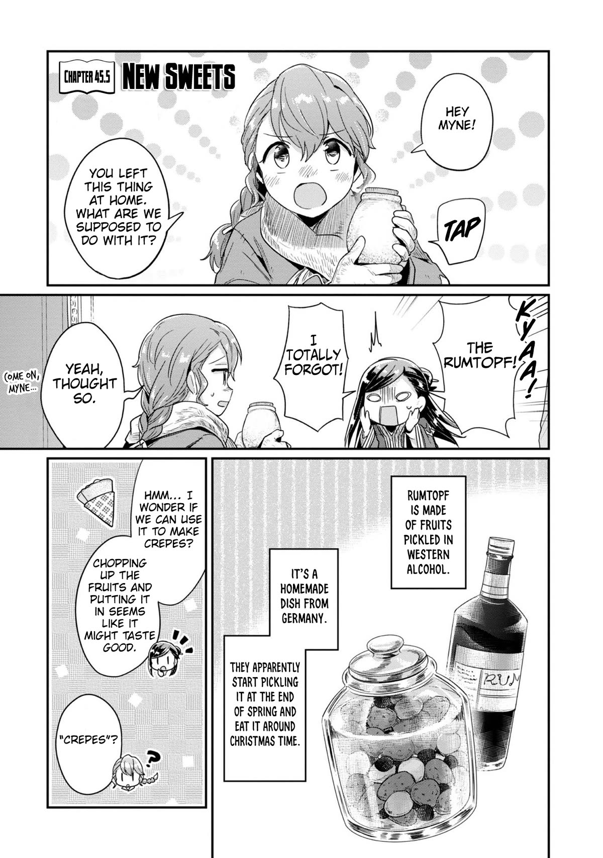 Ascendance of a Bookworm ~I'll Do Anything to Become a Librarian~ Part 2 「I'll Become a Shrine Maiden for Books!」 Chapter 45.5 page 2 - Chapter 45.5: New Sweets