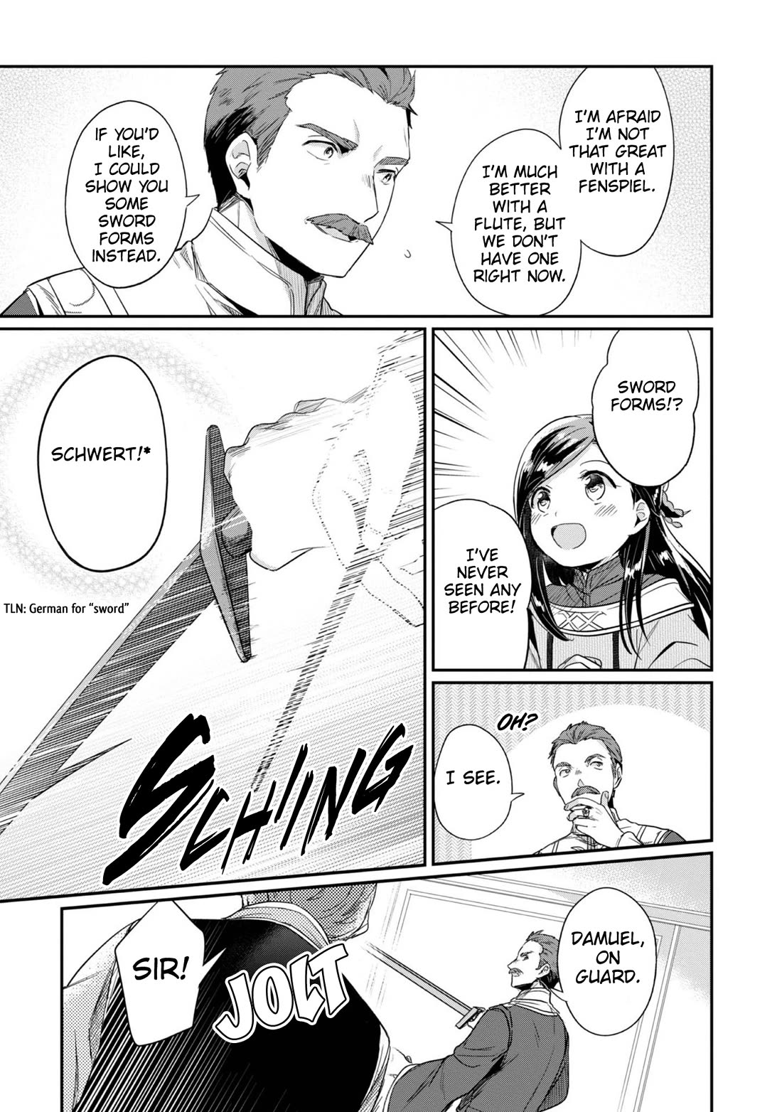Ascendance of a Bookworm ~I'll Do Anything to Become a Librarian~ Part 2 「I'll Become a Shrine Maiden for Books!」 Chapter 50.5 page 4 - Chapter 50.5: An After-Meal Meeting