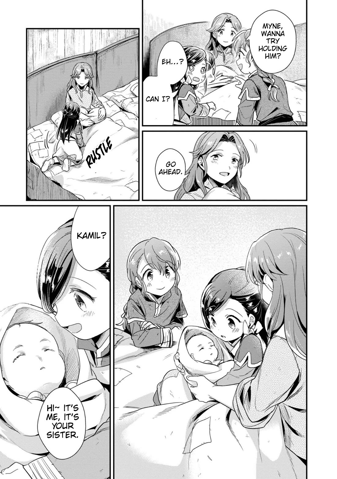 Ascendance of a Bookworm ~I'll Do Anything to Become a Librarian~ Part 2 「I'll Become a Shrine Maiden for Books!」 Chapter 51 page 22 - Chapter 51: A new family member