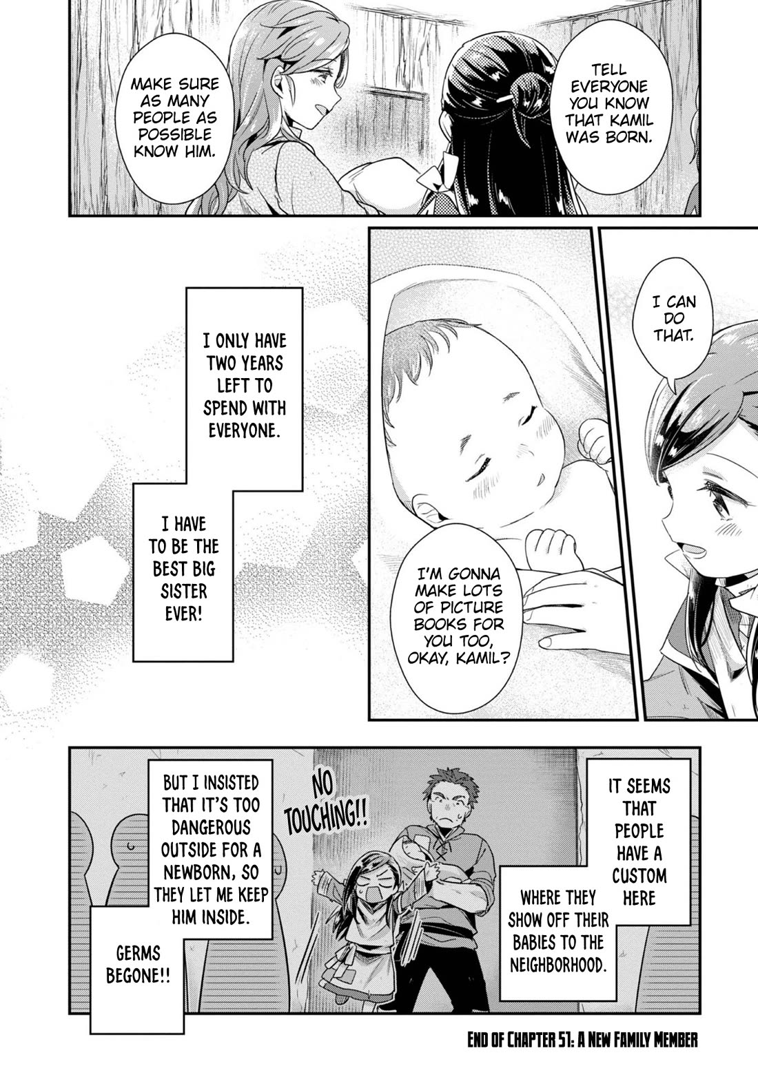 Ascendance of a Bookworm ~I'll Do Anything to Become a Librarian~ Part 2 「I'll Become a Shrine Maiden for Books!」 Chapter 51 page 25 - Chapter 51: A new family member