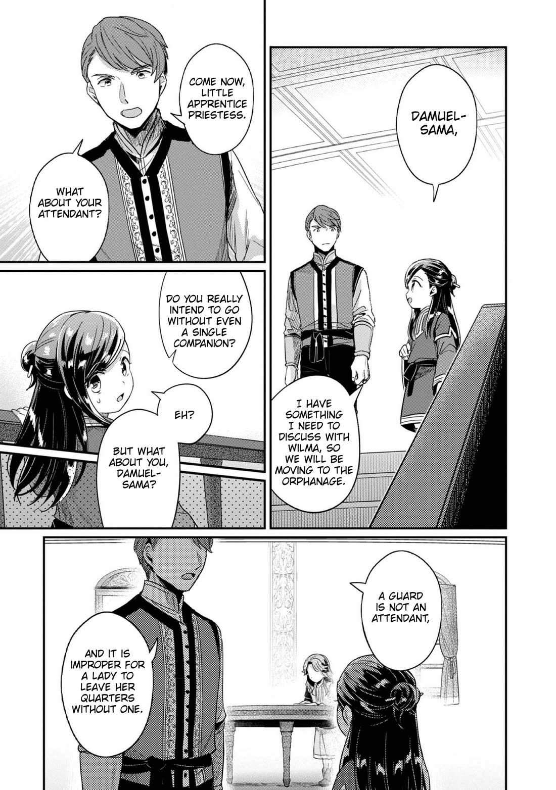 Ascendance of a Bookworm ~I'll Do Anything to Become a Librarian~ Part 2 「I'll Become a Shrine Maiden for Books!」 Chapter 54 page 34 - Chapter 54: Trial and Error