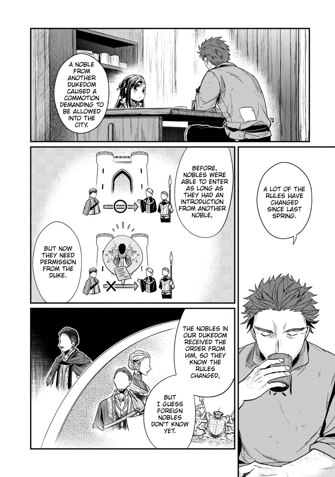 Ascendance of a Bookworm ~I'll Do Anything to Become a Librarian~ Part 2 「I'll Become a Shrine Maiden for Books!」 Chapter 56 page 9 - Chapter 56: The two who are gone