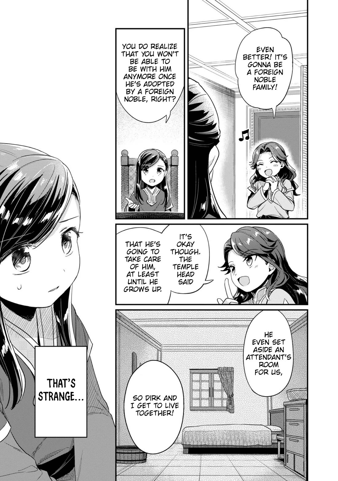 Ascendance of a Bookworm ~I'll Do Anything to Become a Librarian~ Part 2 「I'll Become a Shrine Maiden for Books!」 Chapter 57 page 4 - Chapter 57: The Attendant's Dismissal