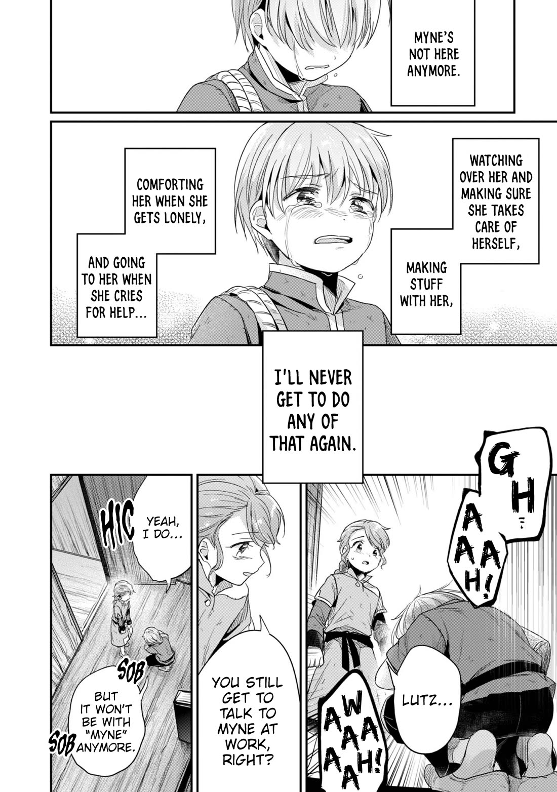 Ascendance of a Bookworm ~I'll Do Anything to Become a Librarian~ Part 2 「I'll Become a Shrine Maiden for Books!」 Chapter 64.5 page 28 - Chapter 64.5: Idle Talk: Goodbye, Myne