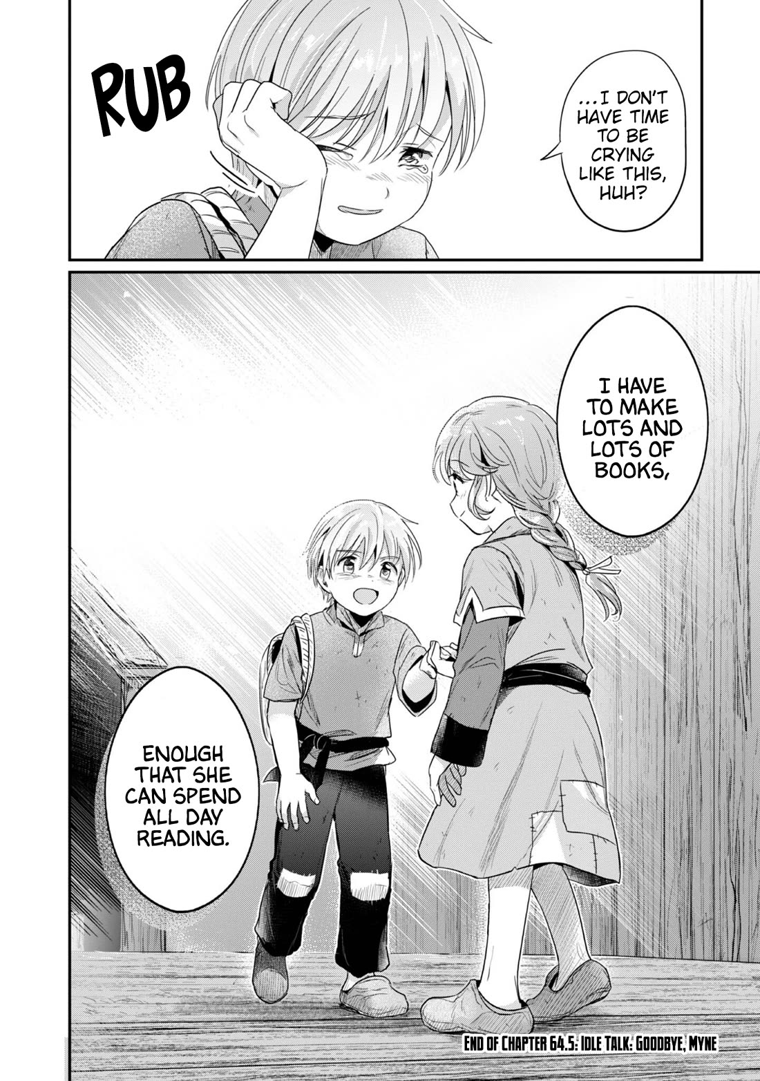 Ascendance of a Bookworm ~I'll Do Anything to Become a Librarian~ Part 2 「I'll Become a Shrine Maiden for Books!」 Chapter 64.5 page 30 - Chapter 64.5: Idle Talk: Goodbye, Myne