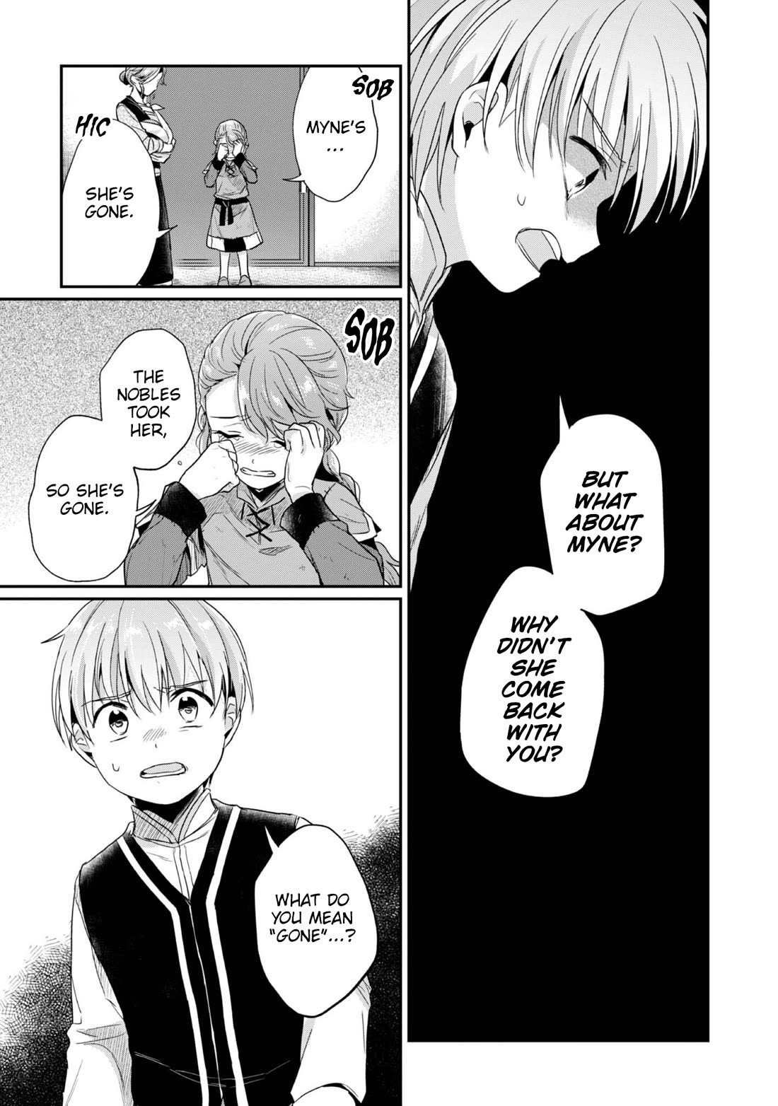 Ascendance of a Bookworm ~I'll Do Anything to Become a Librarian~ Part 2 「I'll Become a Shrine Maiden for Books!」 Chapter 64.5 page 8 - Chapter 64.5: Idle Talk: Goodbye, Myne
