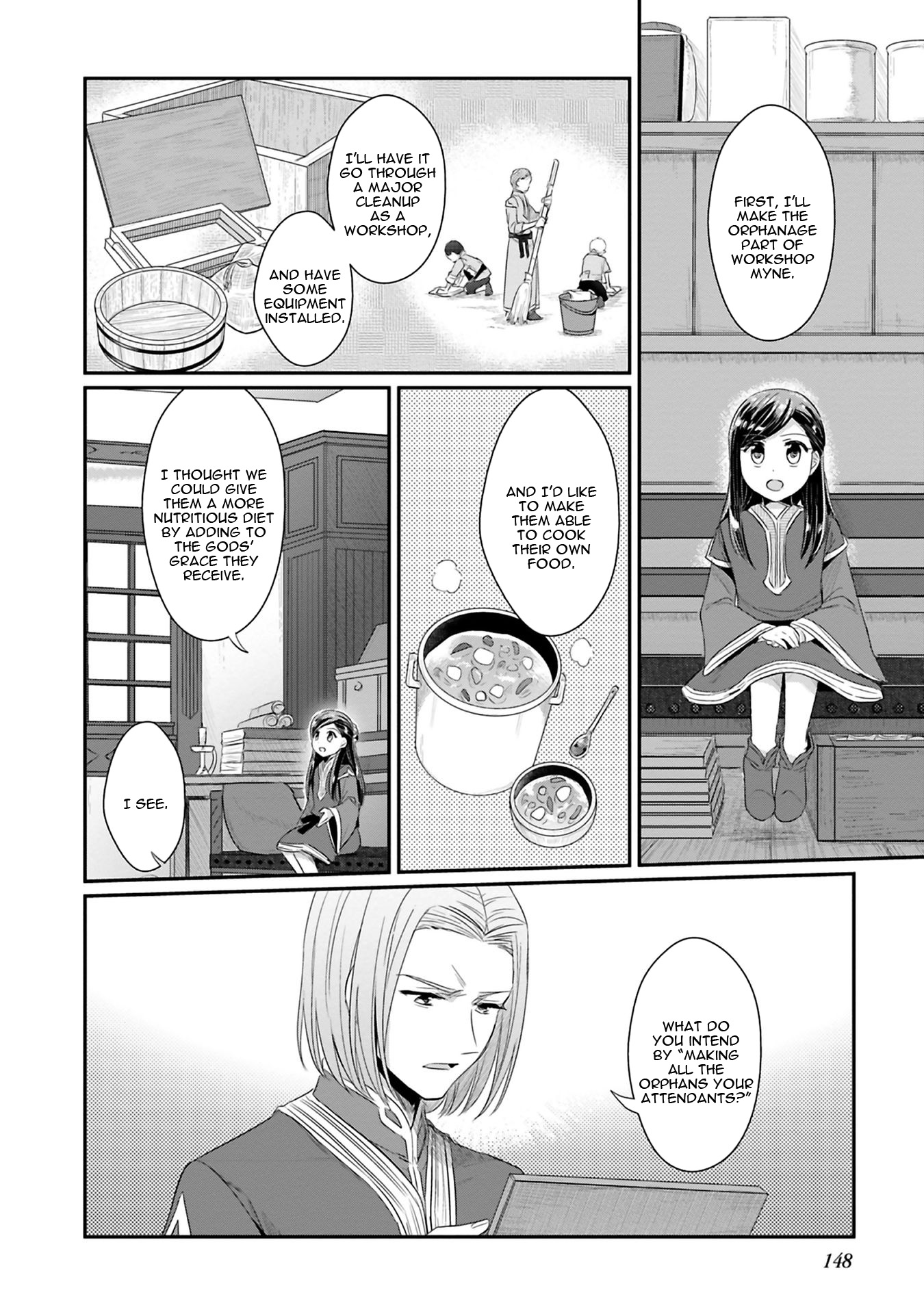 Ascendance of a Bookworm ~I'll Do Anything to Become a Librarian~ Part 2 「I'll Become a Shrine Maiden for Books!」 Chapter 9 page 28 - Chapter 9: A Secret Discussion with the Chief Priest