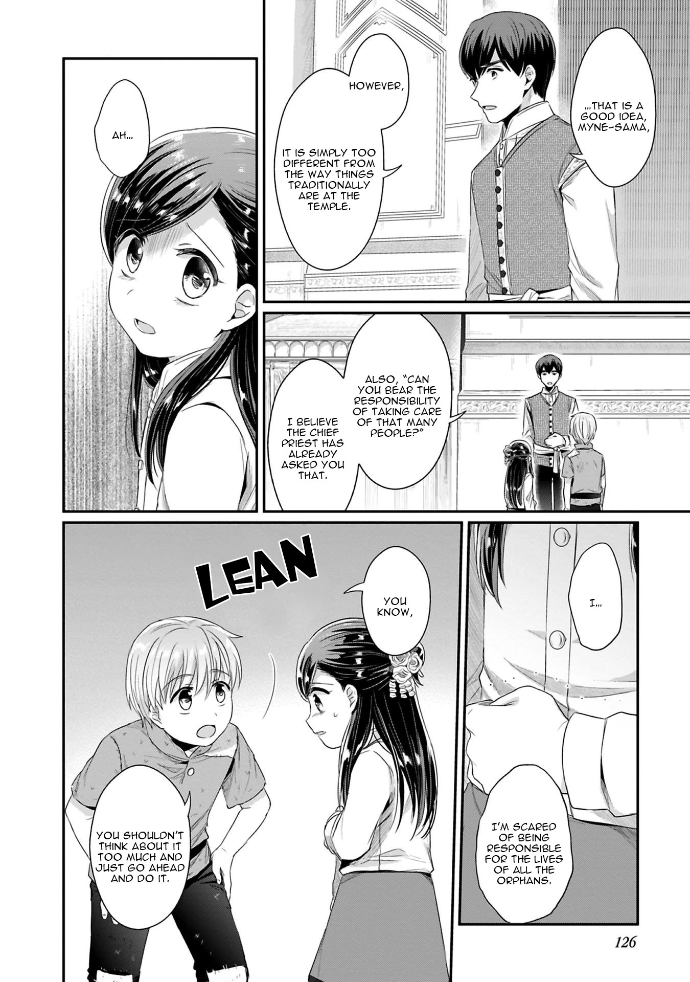 Ascendance of a Bookworm ~I'll Do Anything to Become a Librarian~ Part 2 「I'll Become a Shrine Maiden for Books!」 Chapter 9 page 7 - Chapter 9: A Secret Discussion with the Chief Priest