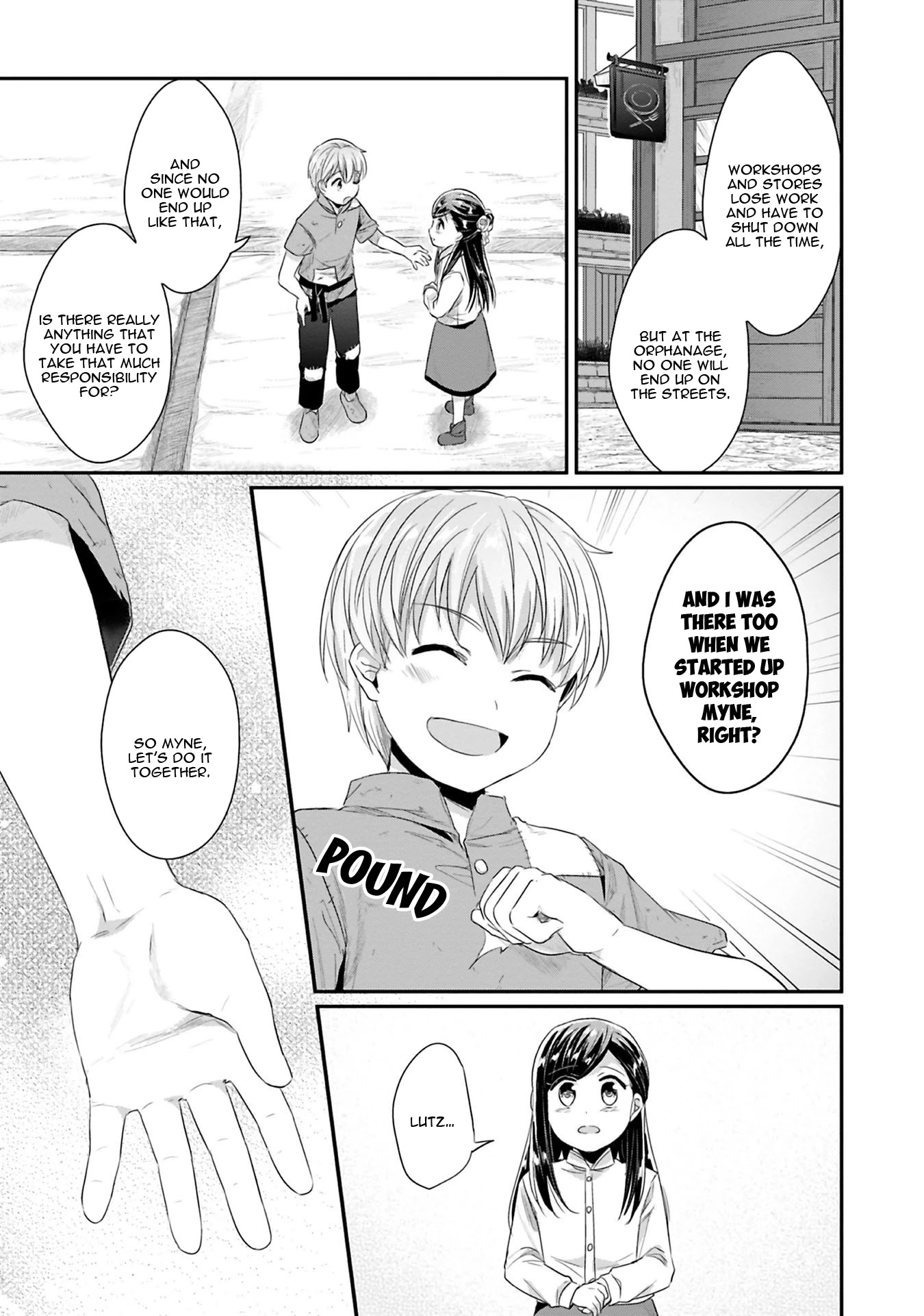 Ascendance of a Bookworm ~I'll Do Anything to Become a Librarian~ Part 2 「I'll Become a Shrine Maiden for Books!」 Chapter 9 page 8 - Chapter 9: A Secret Discussion with the Chief Priest