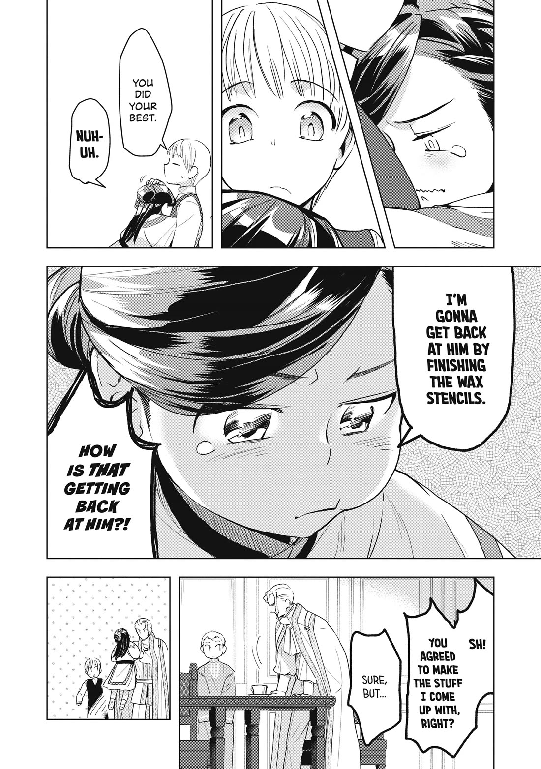 Ascendance of a Bookworm ~I'll do anything to become a librarian~ Part 3 「Let's Spread the Book to the Territory!」 Chapter 13 page 10 - Chapter 13: The Path to Wax Stencils