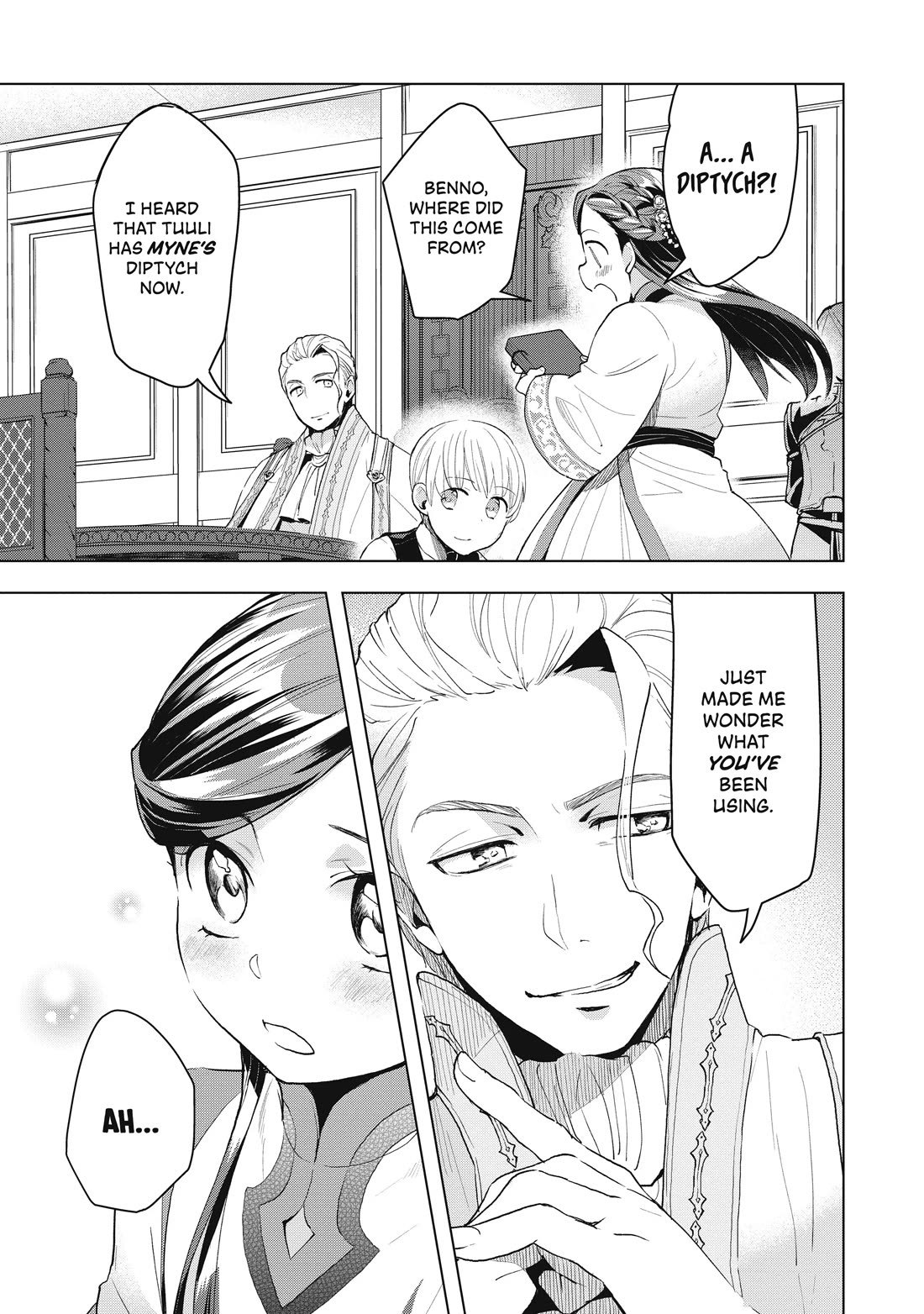 Ascendance of a Bookworm ~I'll do anything to become a librarian~ Part 3 「Let's Spread the Book to the Territory!」 Chapter 13 page 15 - Chapter 13: The Path to Wax Stencils