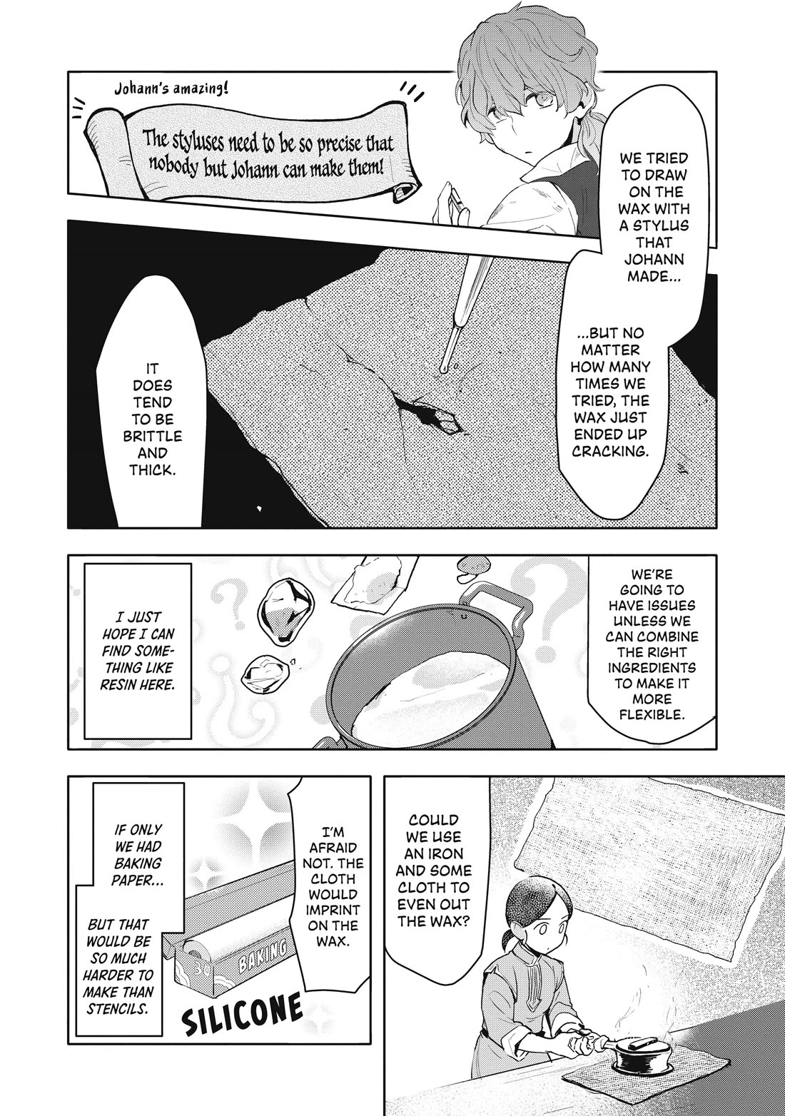 Ascendance of a Bookworm ~I'll do anything to become a librarian~ Part 3 「Let's Spread the Book to the Territory!」 Chapter 13 page 20 - Chapter 13: The Path to Wax Stencils