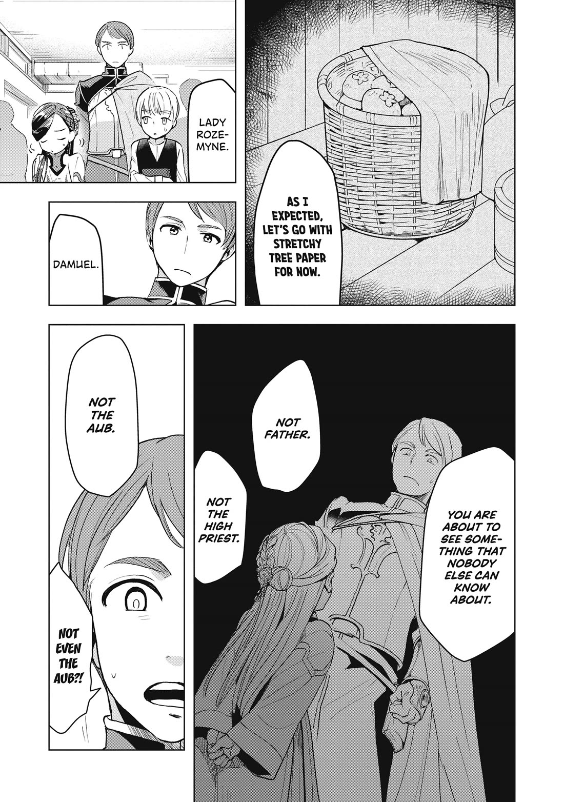 Ascendance of a Bookworm ~I'll do anything to become a librarian~ Part 3 「Let's Spread the Book to the Territory!」 Chapter 13 page 27 - Chapter 13: The Path to Wax Stencils