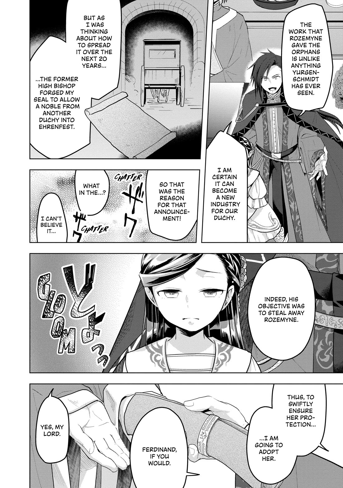 Ascendance of a Bookworm ~I'll do anything to become a librarian~ Part 3 「Let's Spread the Book to the Territory!」 Chapter 2 page 21 - Chapter 2: The Archduke's Adopted Daughter