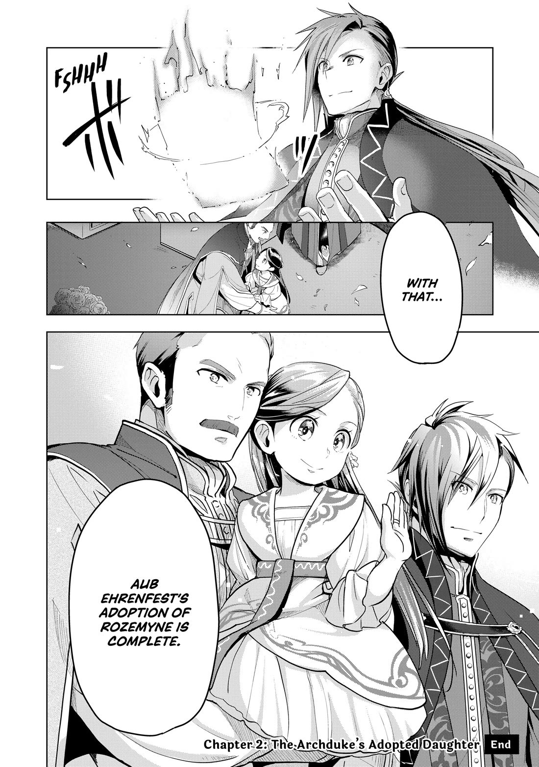 Ascendance of a Bookworm ~I'll do anything to become a librarian~ Part 3 「Let's Spread the Book to the Territory!」 Chapter 2 page 23 - Chapter 2: The Archduke's Adopted Daughter
