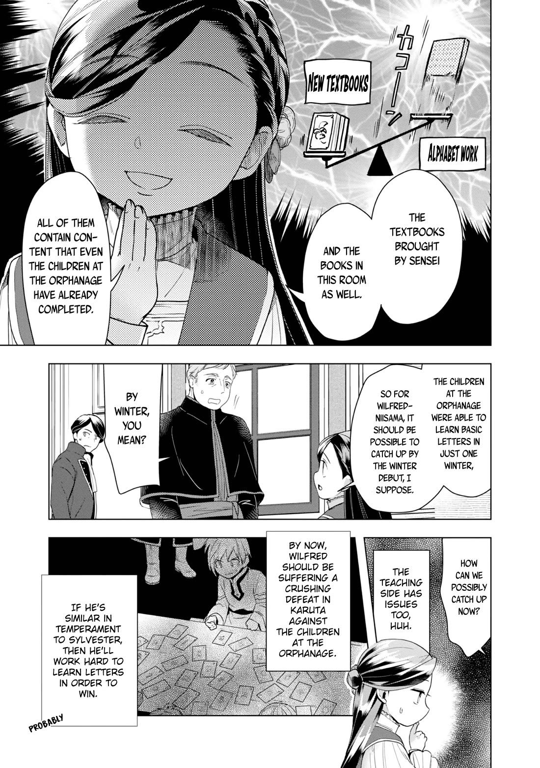 Ascendance of a Bookworm ~I'll do anything to become a librarian~ Part 3 「Let's Spread the Book to the Territory!」 Chapter 30 page 31 - Chapter 30: Wilfried's Learning Environment