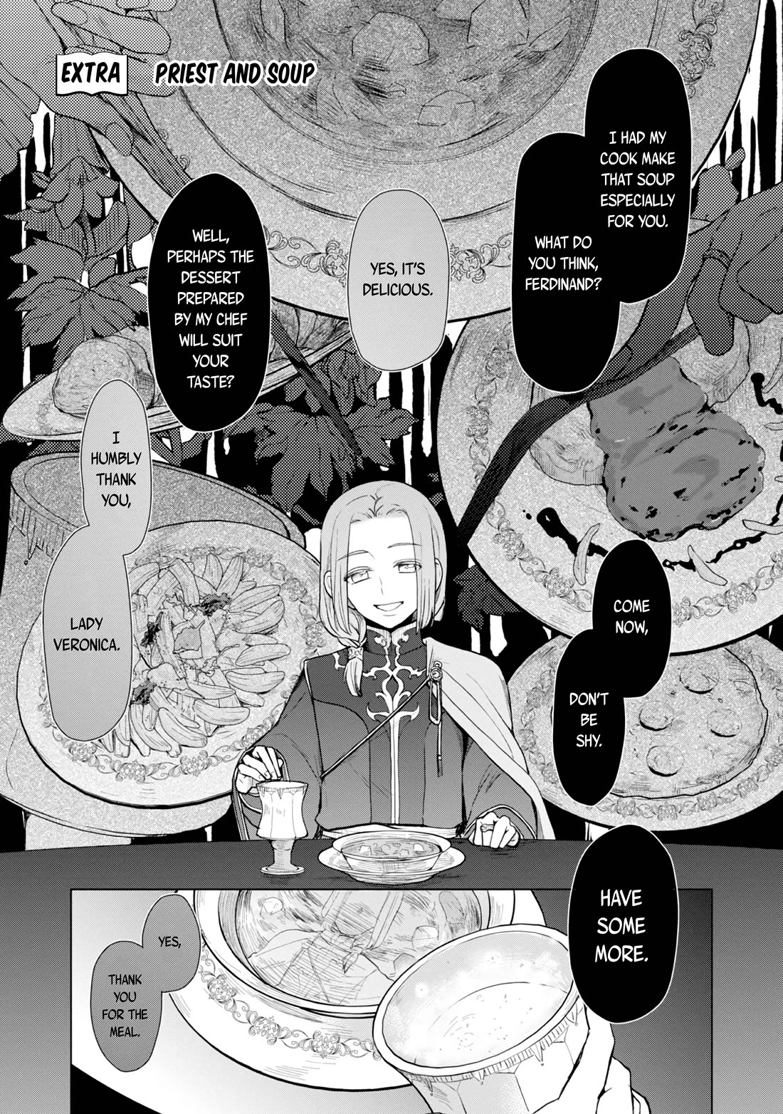 Ascendance of a Bookworm ~I'll do anything to become a librarian~ Part 3 「Let's Spread the Book to the Territory!」 Chapter 34.5 page 2 - Chapter 34.5: Extra - Priest and Soup