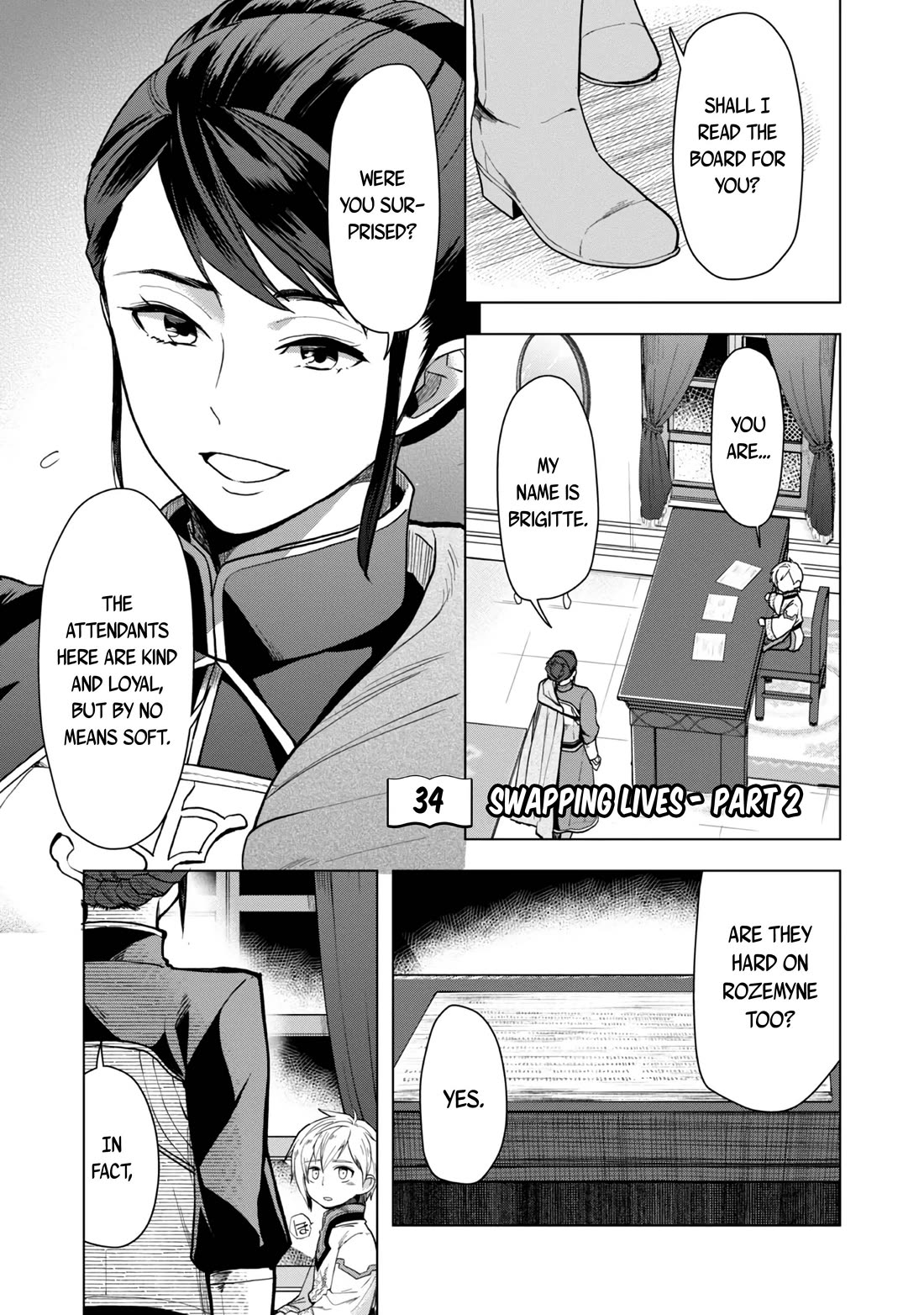 Ascendance of a Bookworm ~I'll do anything to become a librarian~ Part 3 「Let's Spread the Book to the Territory!」 Chapter 34 page 2 - Chapter 34: Swapping Lives - Part 2