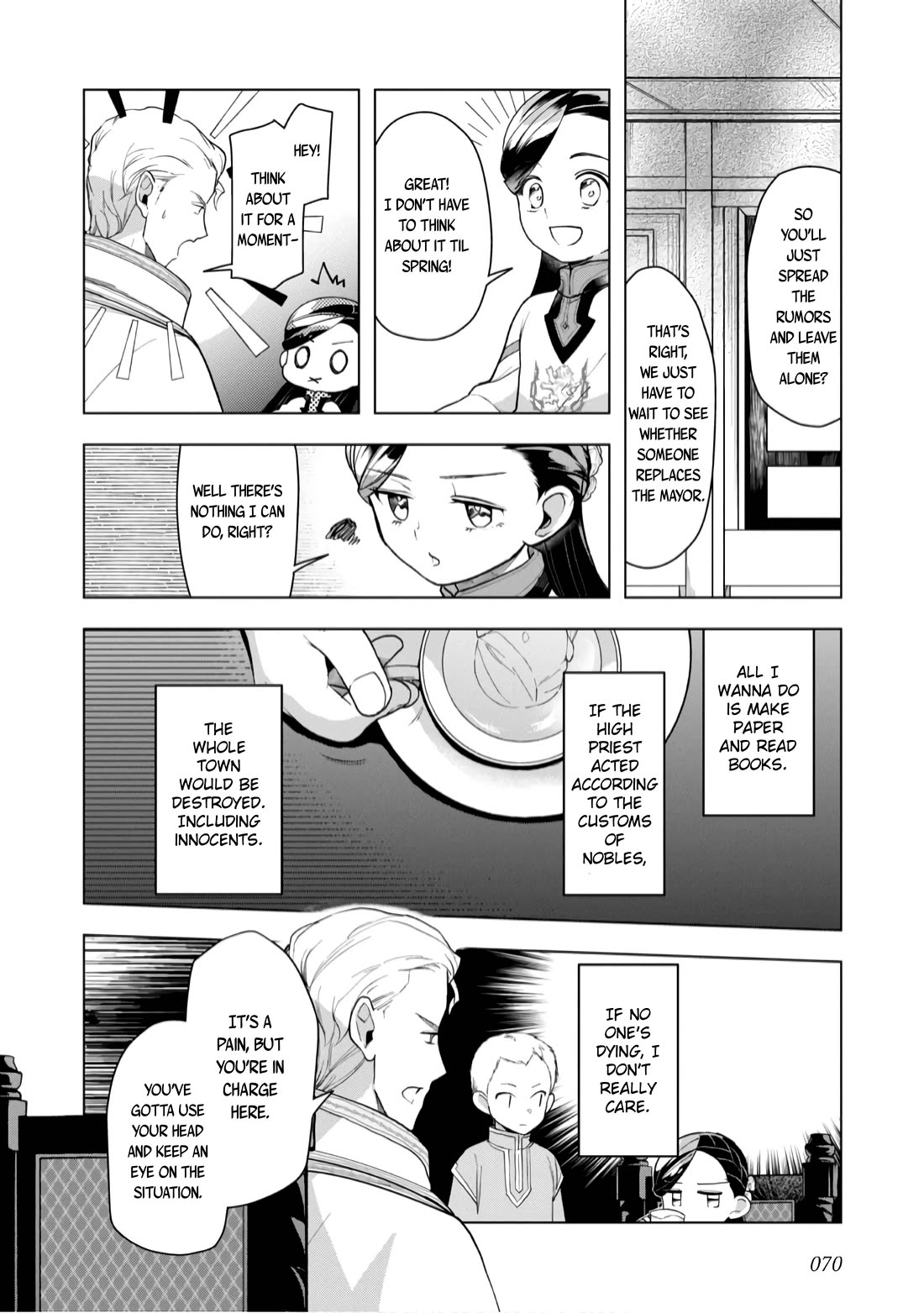 Ascendance of a Bookworm ~I'll do anything to become a librarian~ Part 3 「Let's Spread the Book to the Territory!」 Chapter 37 page 14 - Chapter 37: Rumors of the town of Hasse