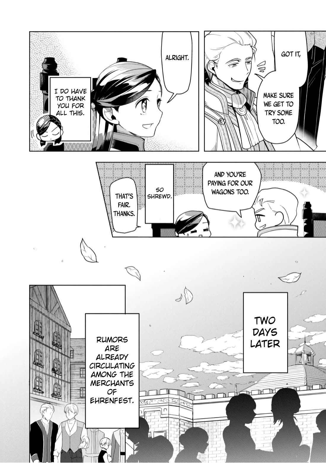 Ascendance of a Bookworm ~I'll do anything to become a librarian~ Part 3 「Let's Spread the Book to the Territory!」 Chapter 37 page 18 - Chapter 37: Rumors of the town of Hasse