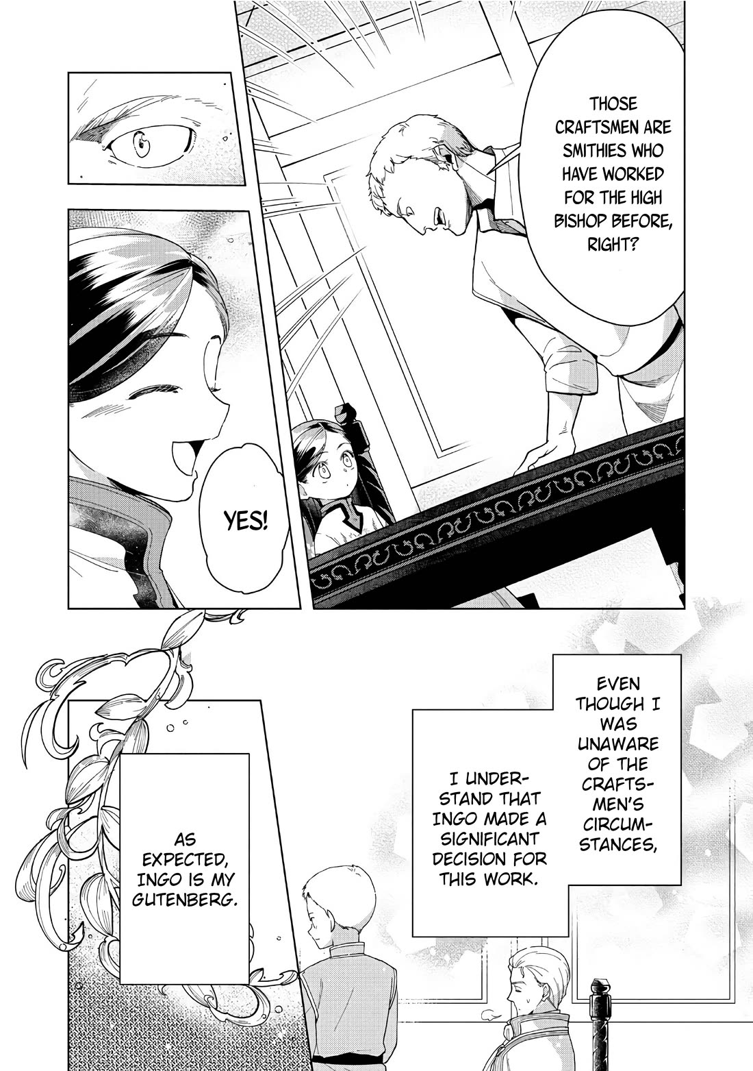 Ascendance of a Bookworm ~I'll do anything to become a librarian~ Part 3 「Let's Spread the Book to the Territory!」 Chapter 43 page 12 - Chapter 43: My Gutenberg